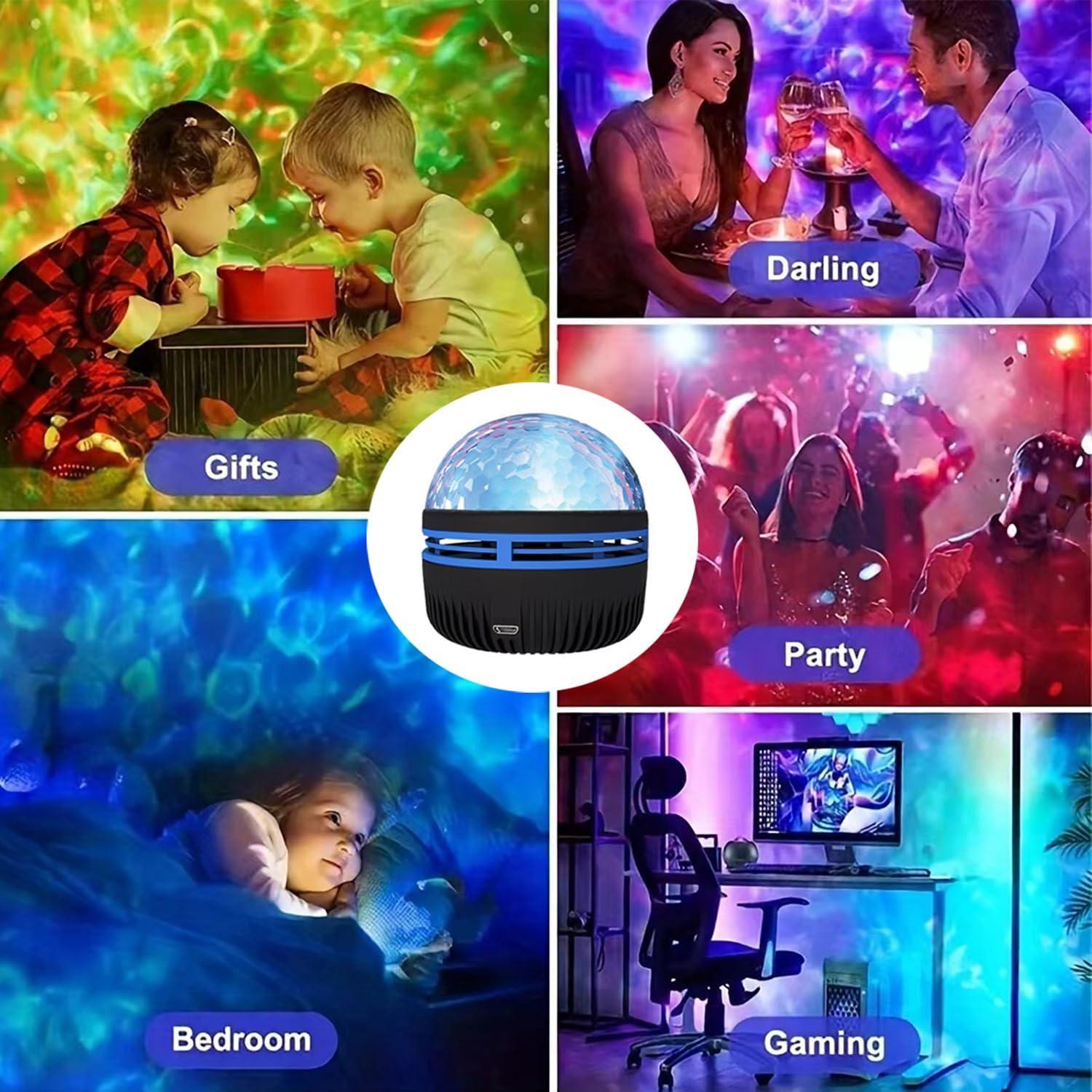 Proyector de Luces del Norte Yckeogln 2 en 1 LED Multicolor