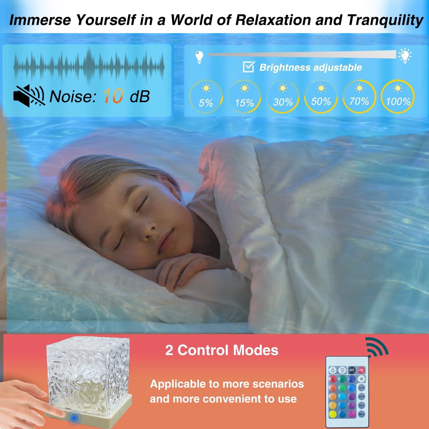 Proyector de Luz de Agua Baibaiba - Lámpara Oceánica 16 Modos