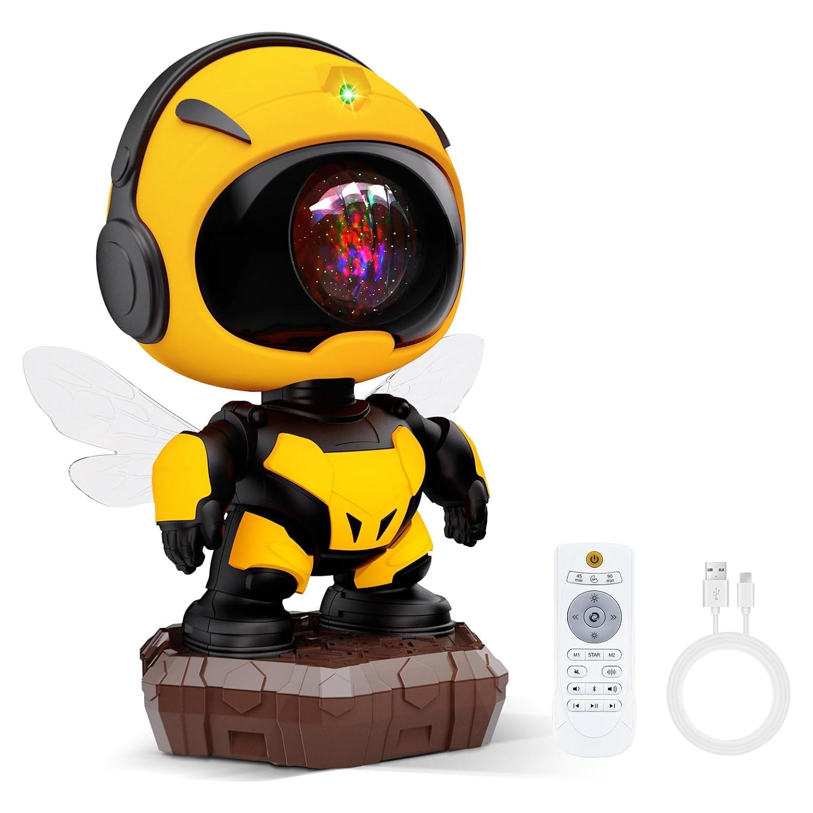 Proyector Luz Nocturna Abeja YAYZA! Astronauta LED 15x12cm