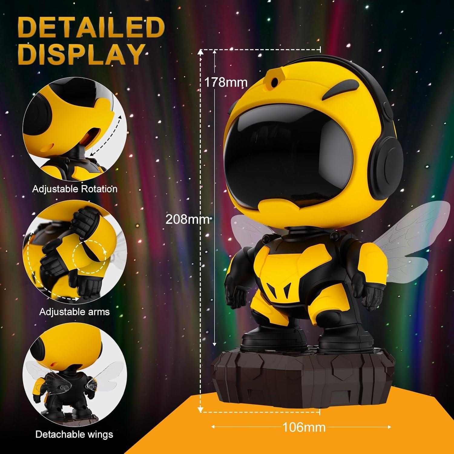Proyector Luz Nocturna Abeja YAYZA! Astronauta LED 15x12cm