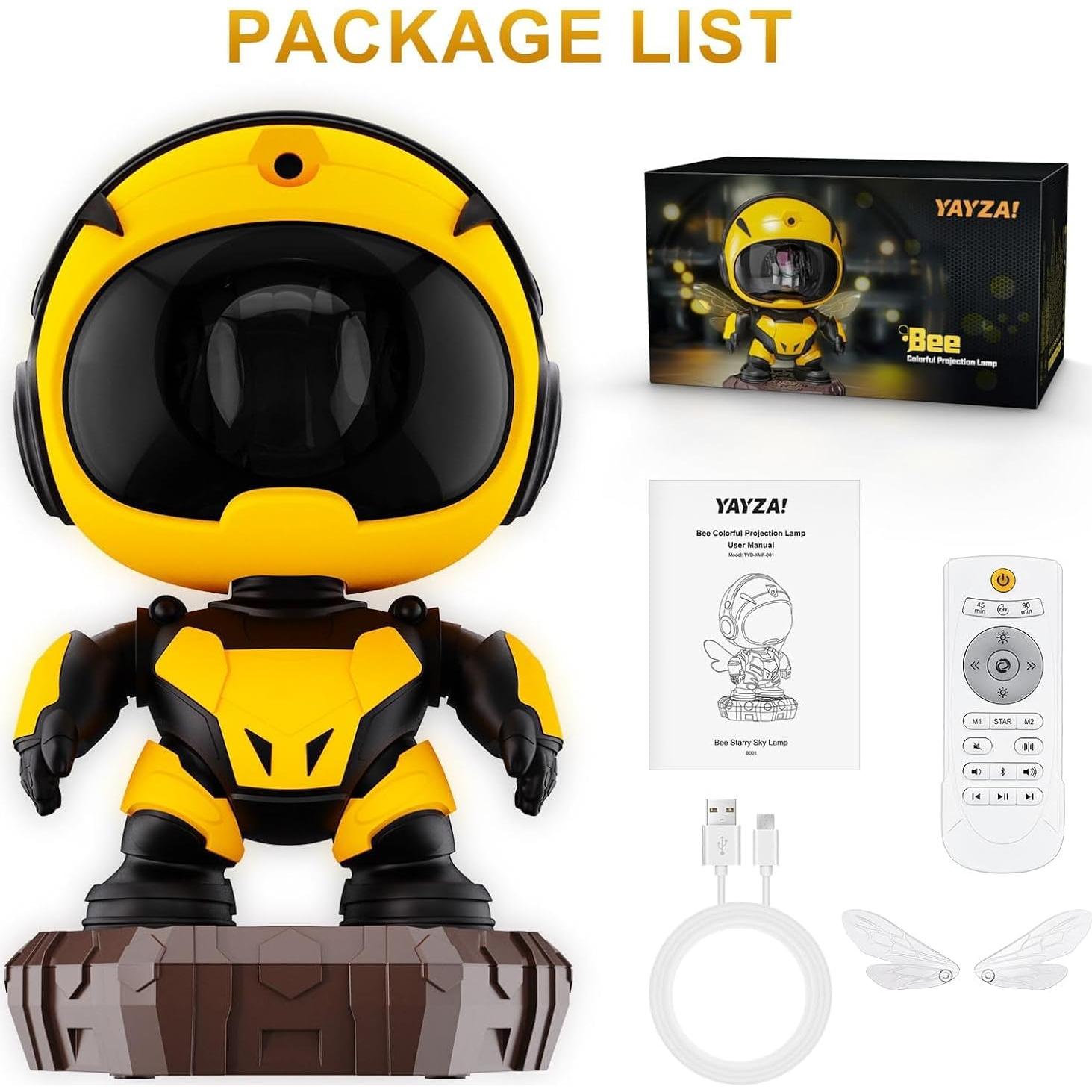 Proyector Luz Nocturna Abeja YAYZA! Astronauta LED 15x12cm