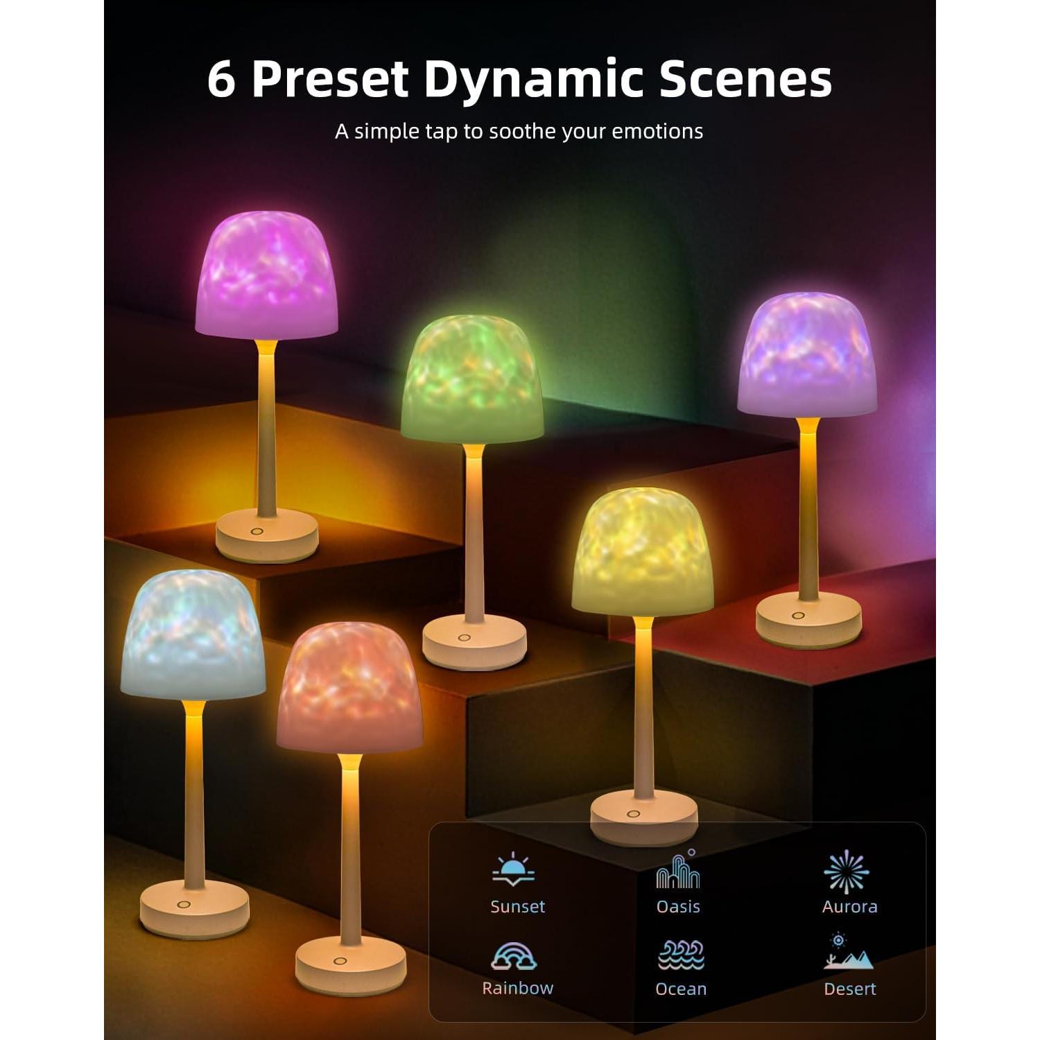 Proyector de Luz Ocean Wave CHLORANTHUS LED RGB Recargable