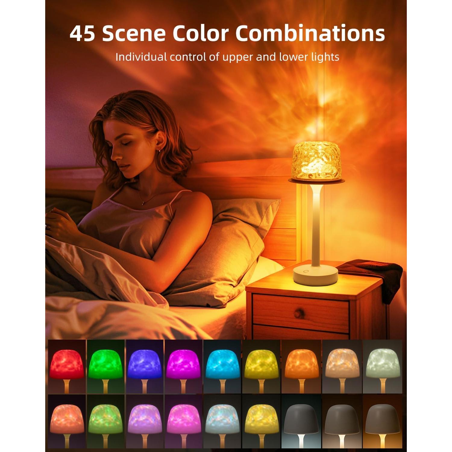 Proyector de Luz Ocean Wave CHLORANTHUS LED RGB Recargable