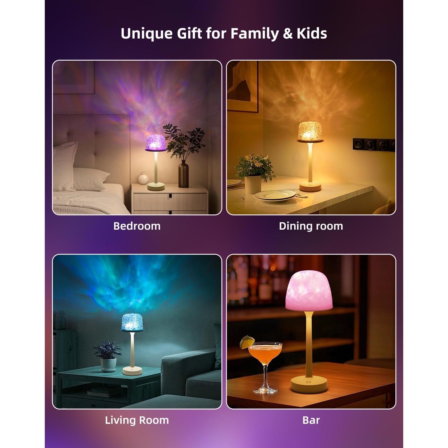 Proyector de Luz Ocean Wave CHLORANTHUS LED RGB Recargable