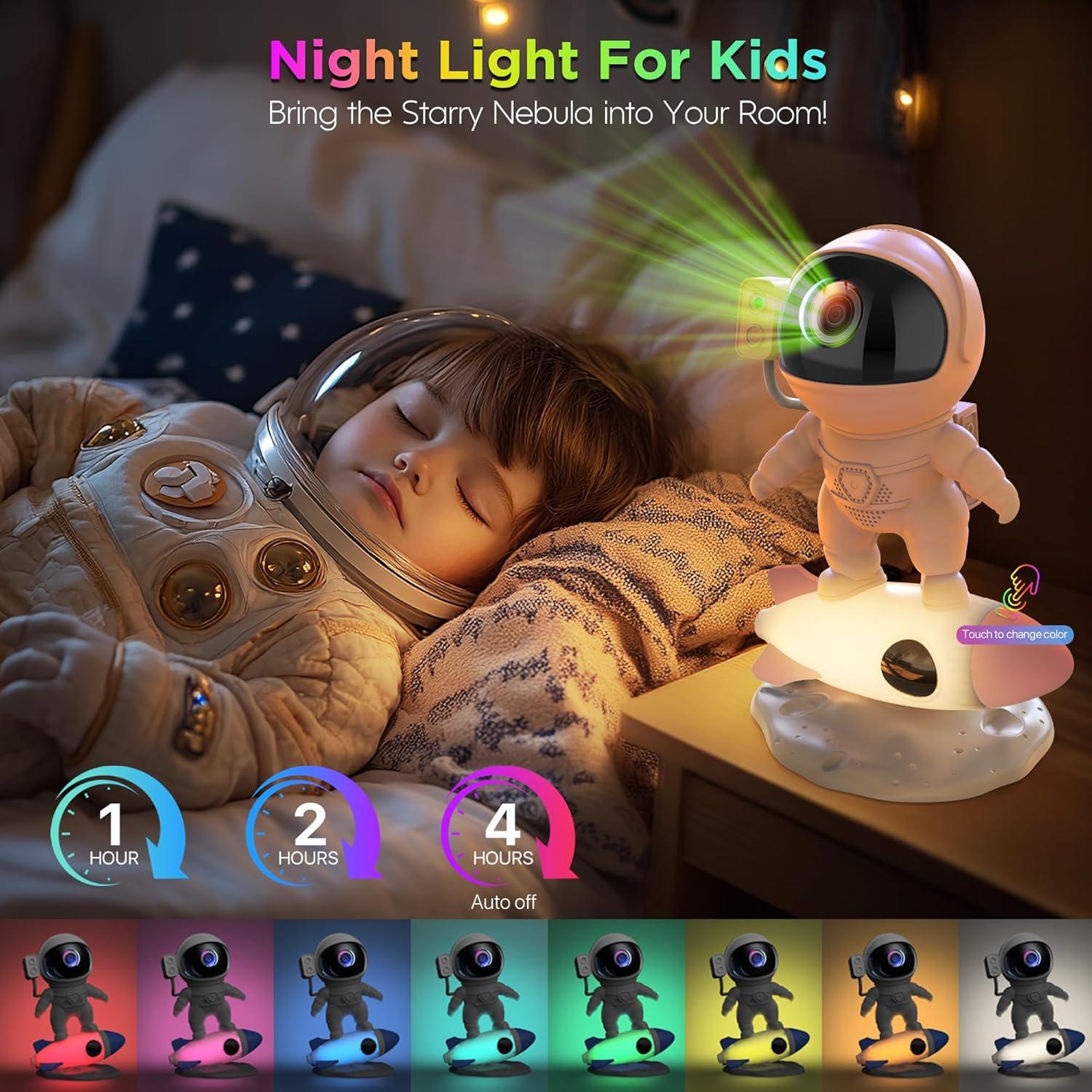 Proyector de Galaxia Astronauta FlyLily 4 en 1 con Bluetooth