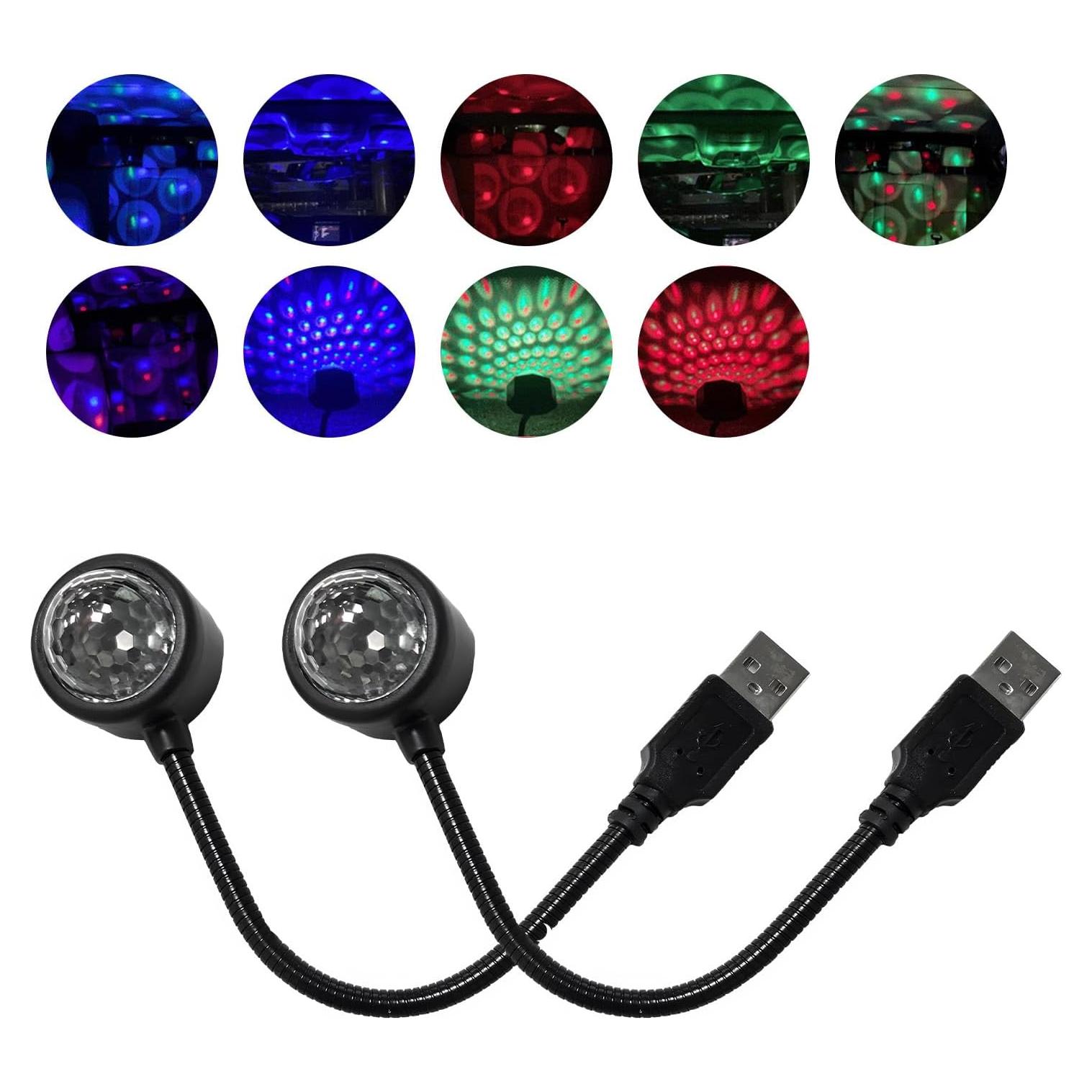 Proyector de Luz Nocturna Estrella USB Dickno 2 PCS