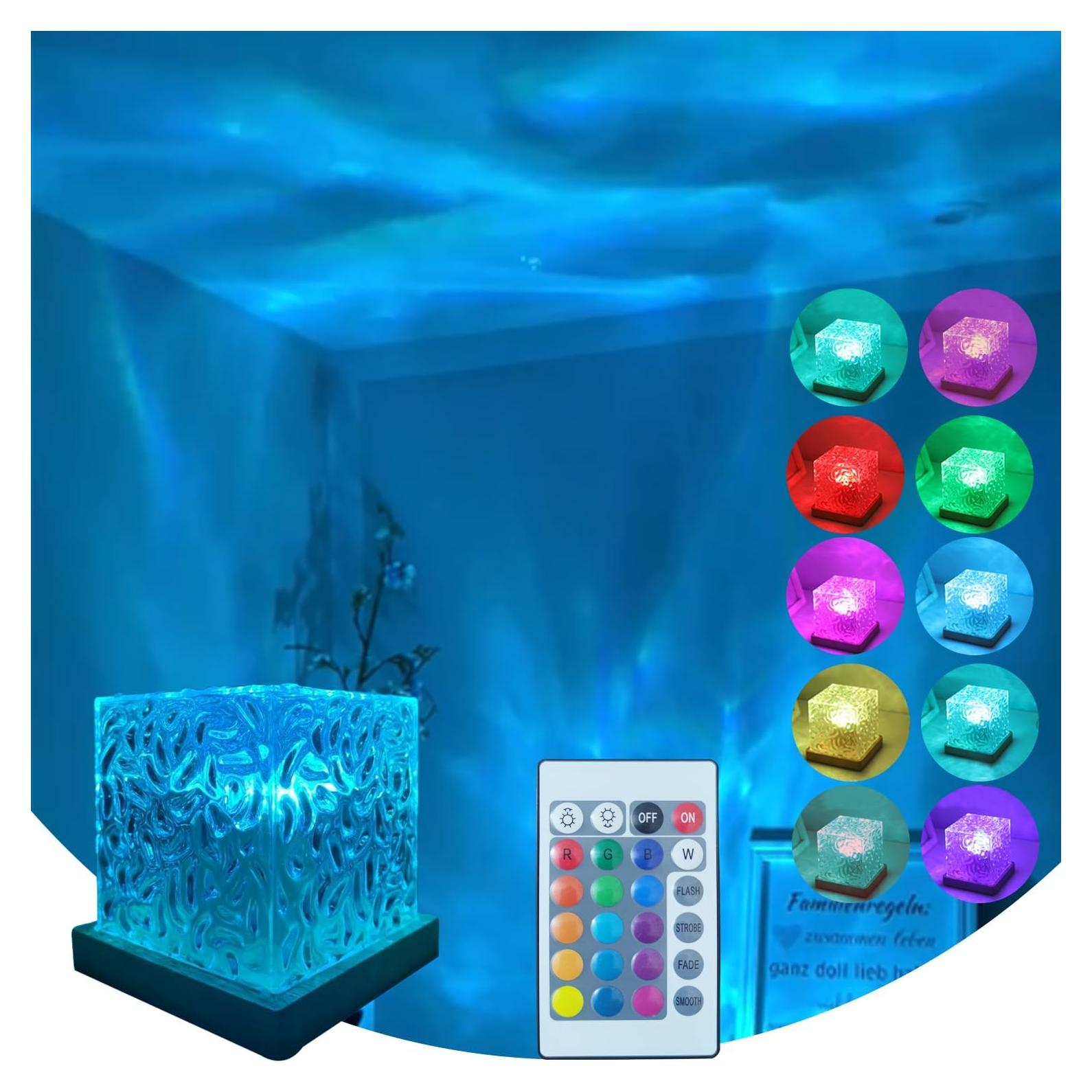 Proyector de Ondas Oceánicas Baibaiba Luz Nocturna 16 Modos