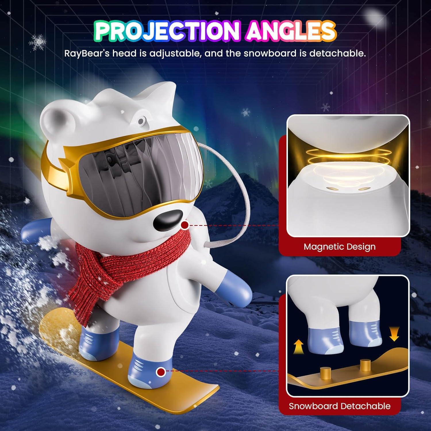 Proyector de Luz Aurora Vibelum HOM217 - Luz Nocturna LED 14.5x17 cm