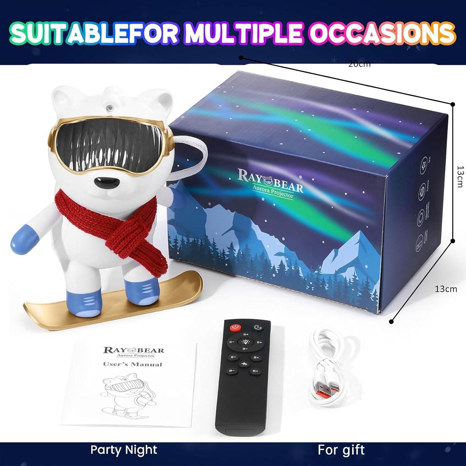 Proyector de Luz Aurora Vibelum HOM217 - Luz Nocturna LED 14.5x17 cm