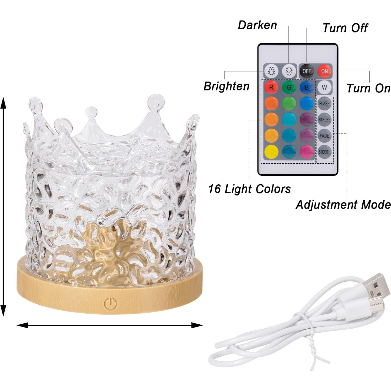 Proyector de Olas BDUSXYZ - Lámpara 3D 16 Colores para Relajación