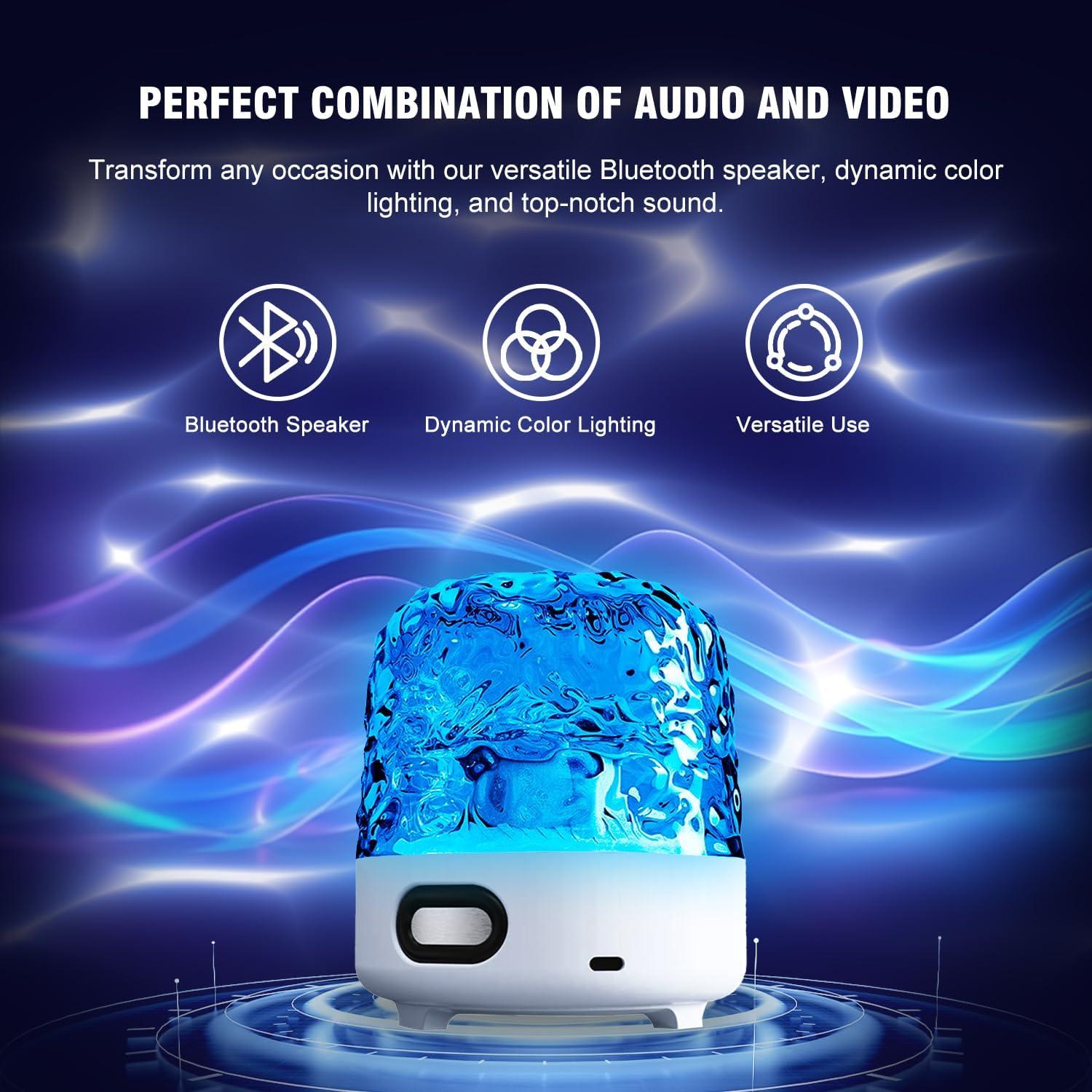 Proyector de Olas del Océano Yoyotager YCNL20 con Altavoz Bluetooth