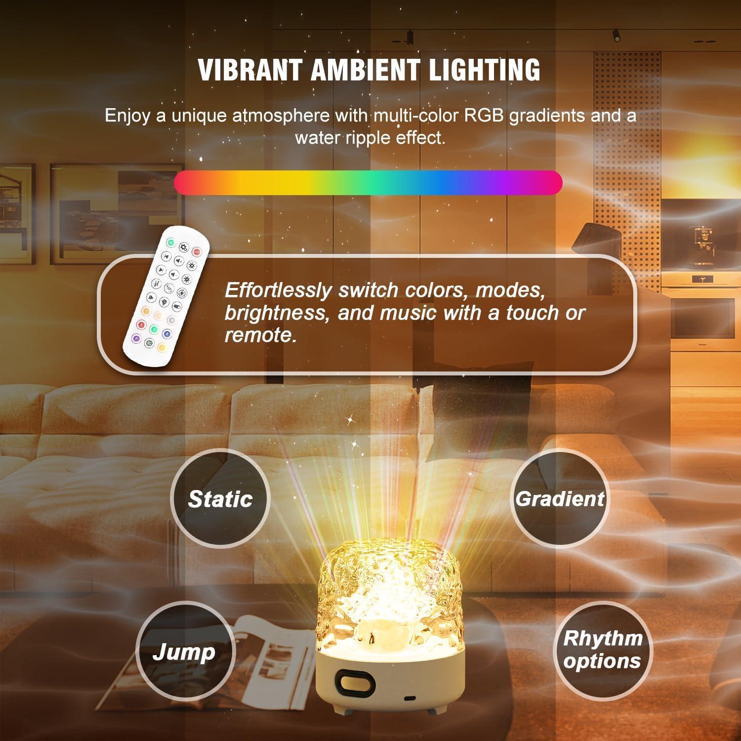 Proyector de Olas del Océano Yoyotager YCNL20 con Altavoz Bluetooth