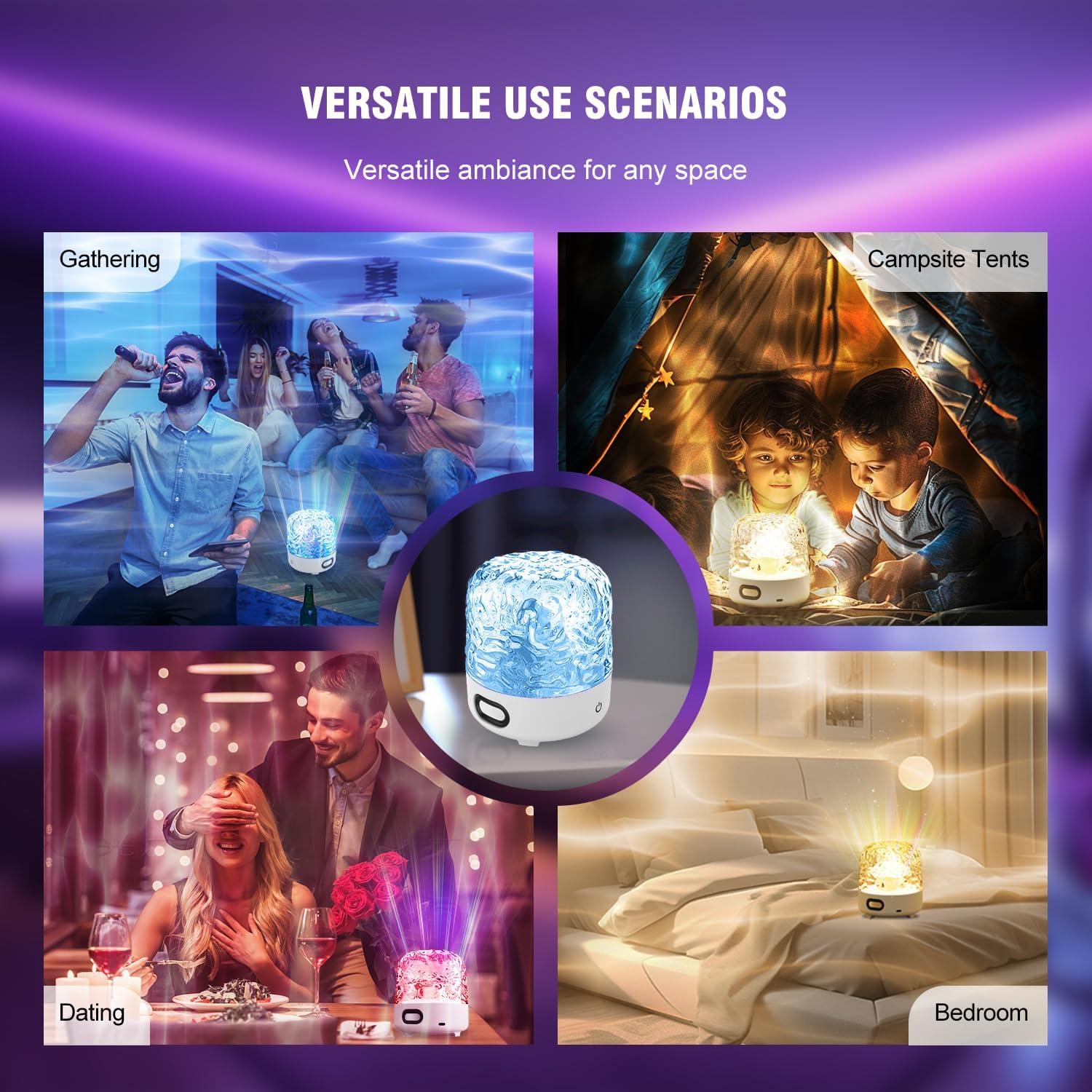 Proyector de Olas del Océano Yoyotager YCNL20 con Altavoz Bluetooth