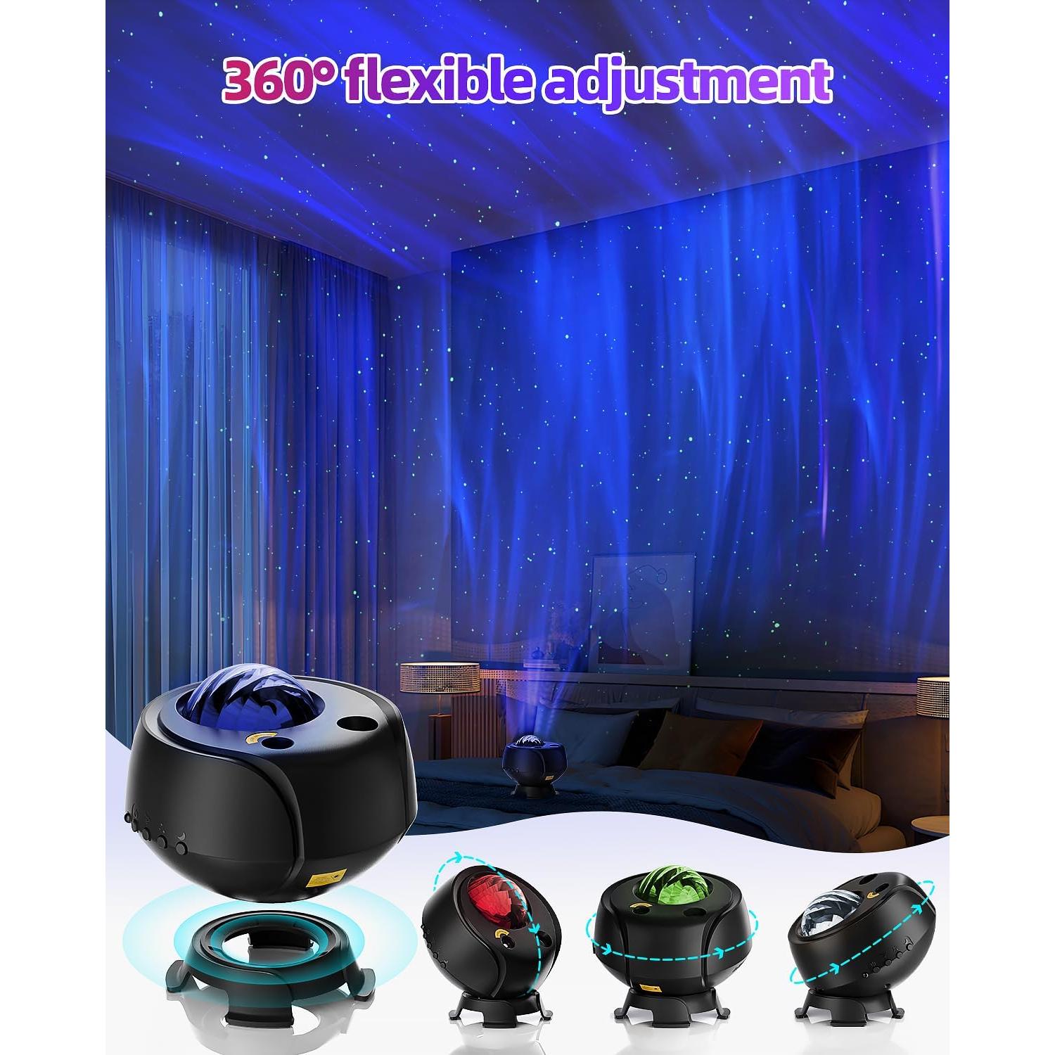 Proyector de Auroras Boreales FLITI con Bluetooth y Temporizador