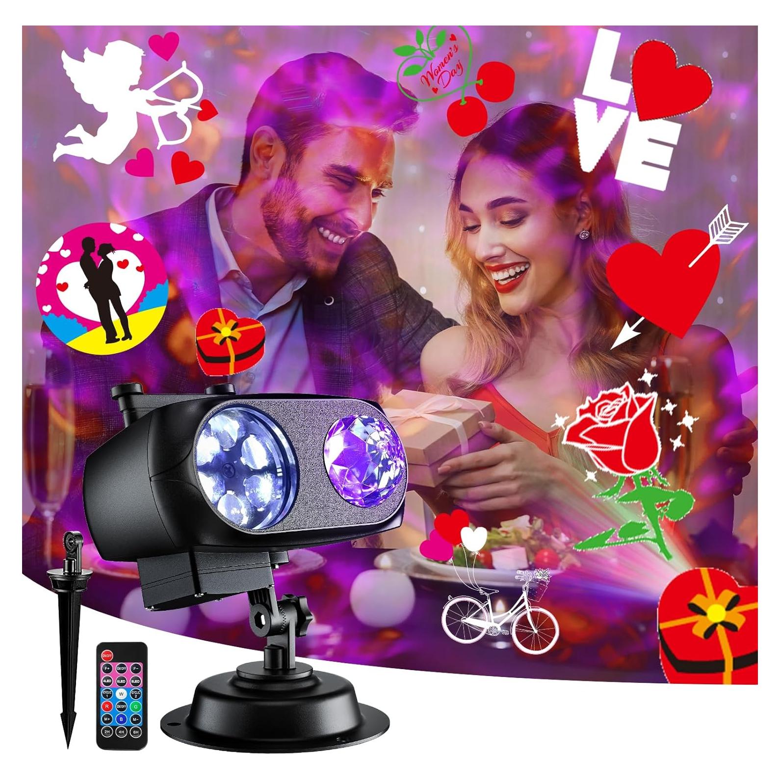 Proyector de Luces Decorativas FLITI San Valentín 2024 80 Patrones