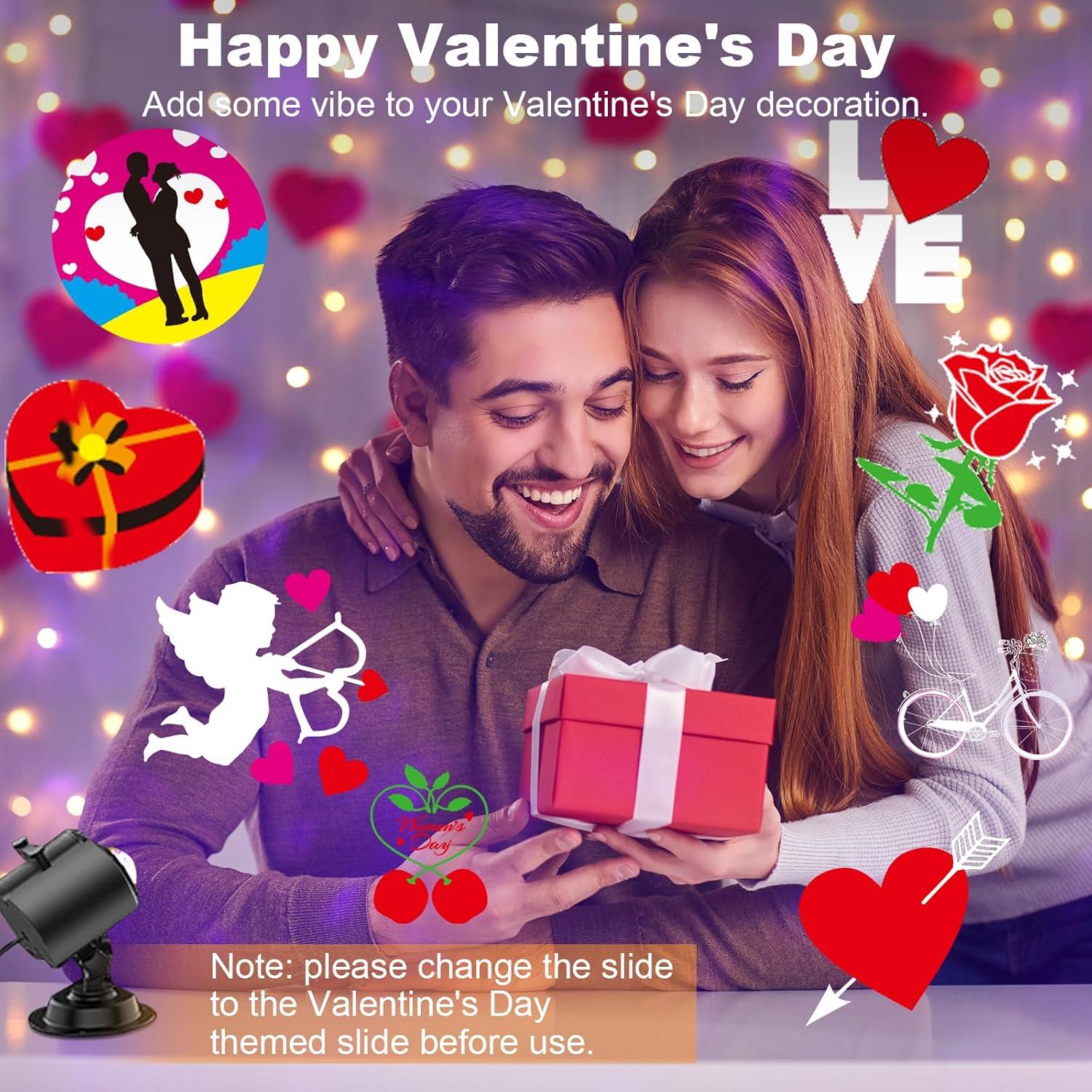 Proyector de Luces Decorativas FLITI San Valentín 2024 80 Patrones