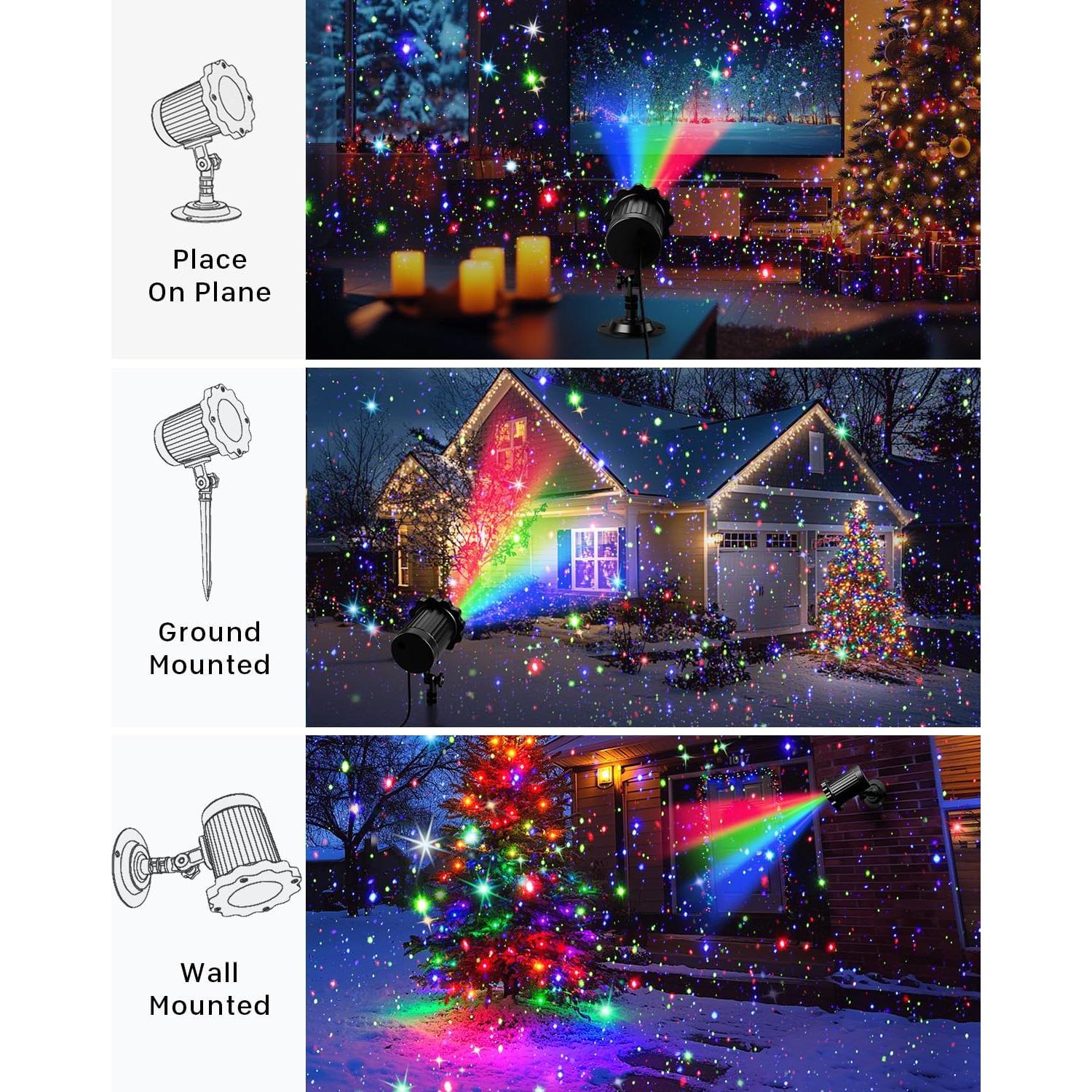 Proyector de Luces Láser Navidad Zhongshan SE369 3 Colores