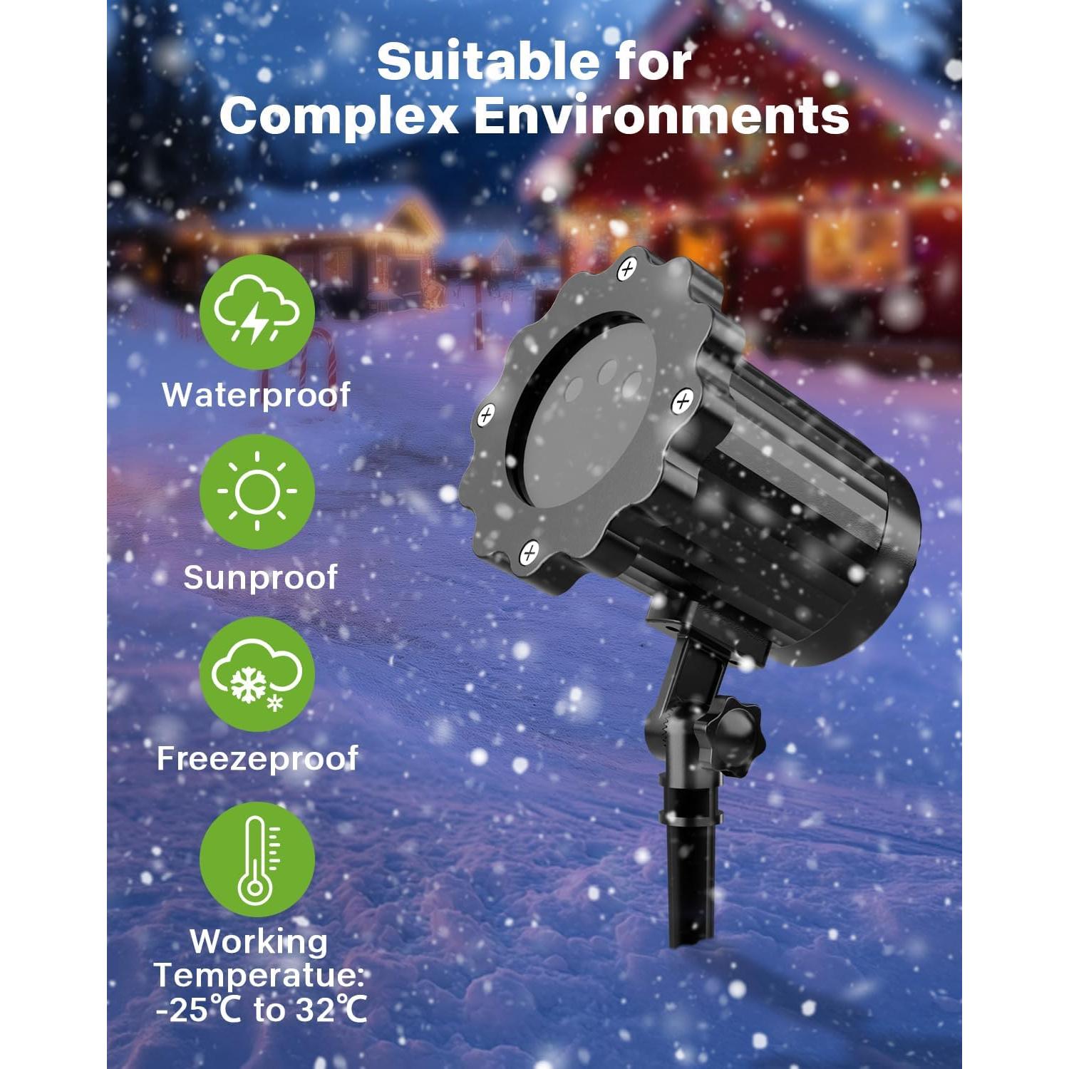 Proyector de Luces Láser Navidad Zhongshan SE369 3 Colores