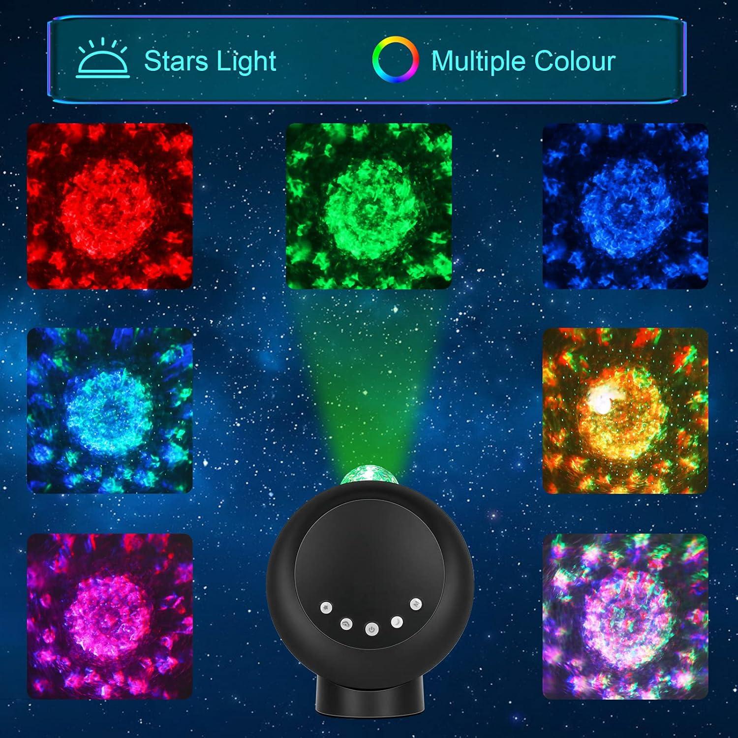 Proyector LED LitEnergy GGE01, Luz Nocturna Galáctica 120 Lúmenes