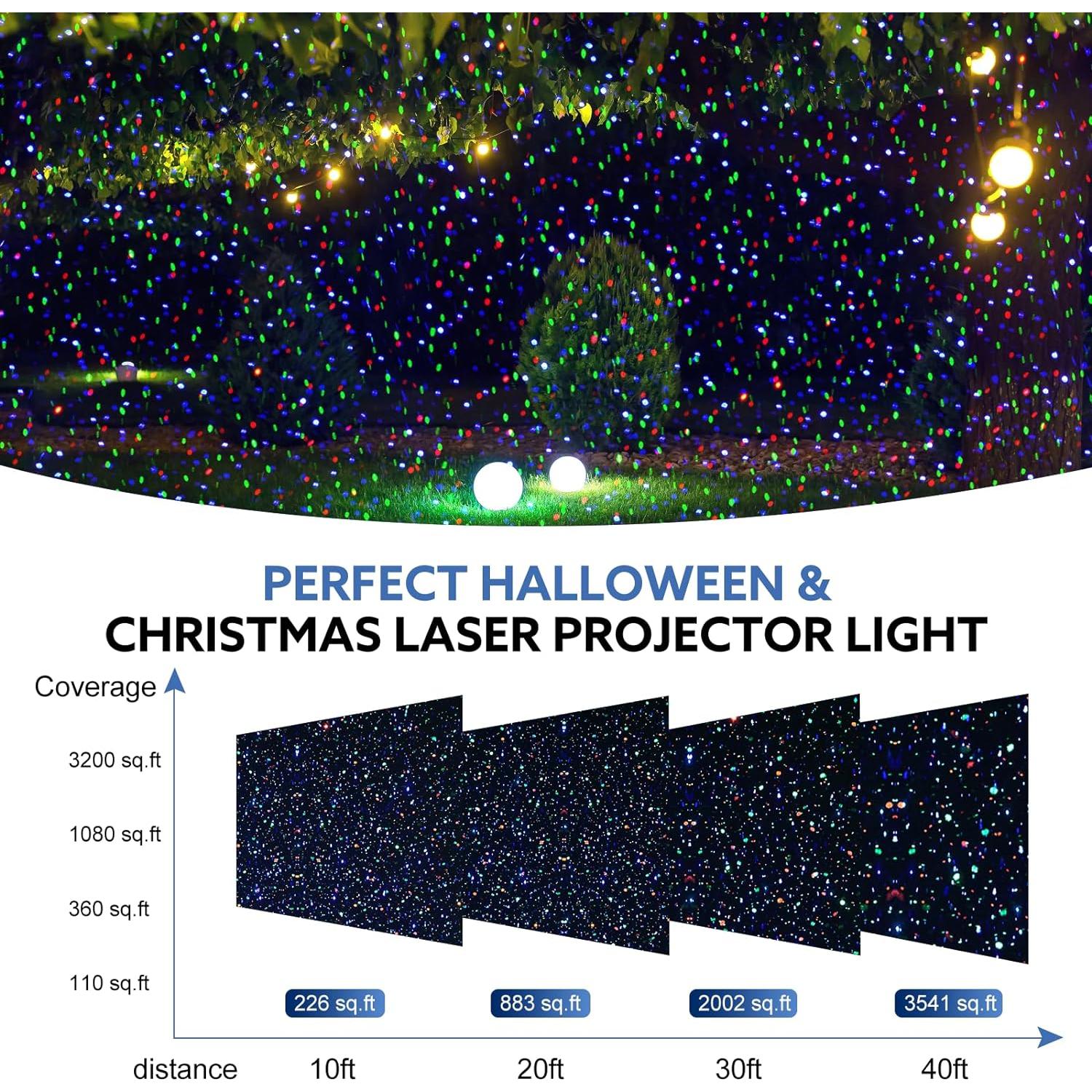 Proyector de Luces Láser RGB Firefly, 7 Colores, IP65