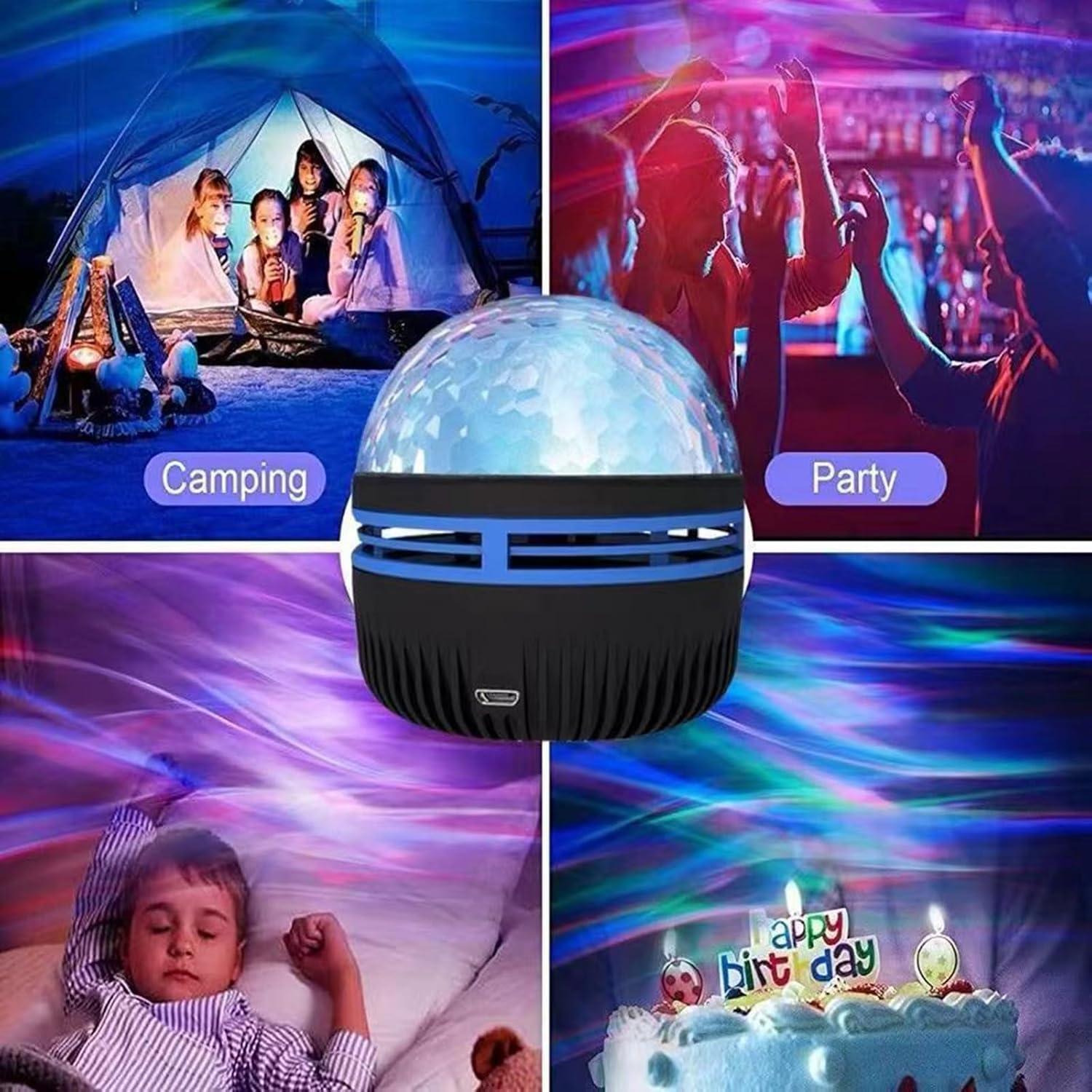 Proyector de Luz Galáctica 2 en 1 Yevheniy - Auroras y Olas