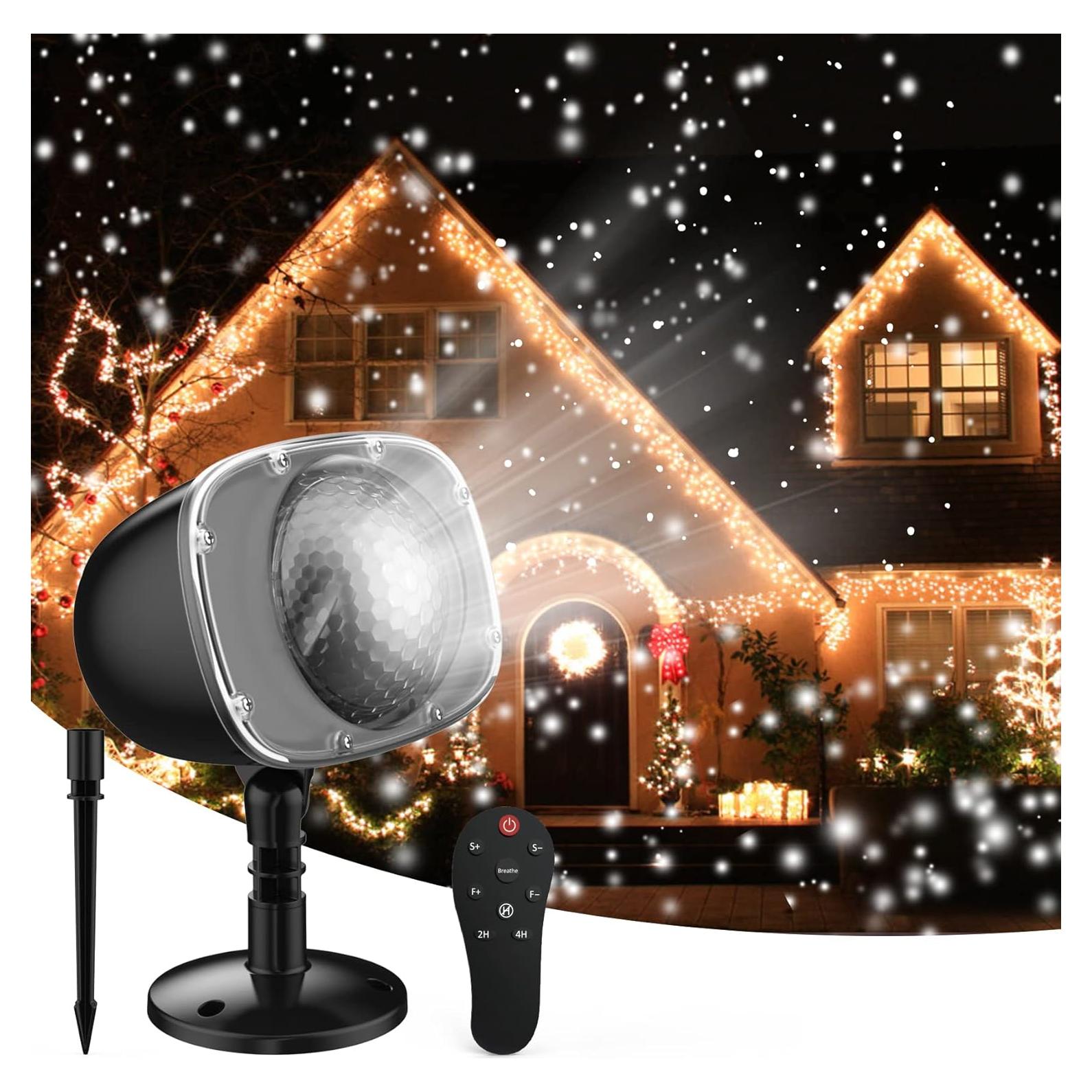 Proyector de Nieve Navideña Syslux con Control Remoto 9W