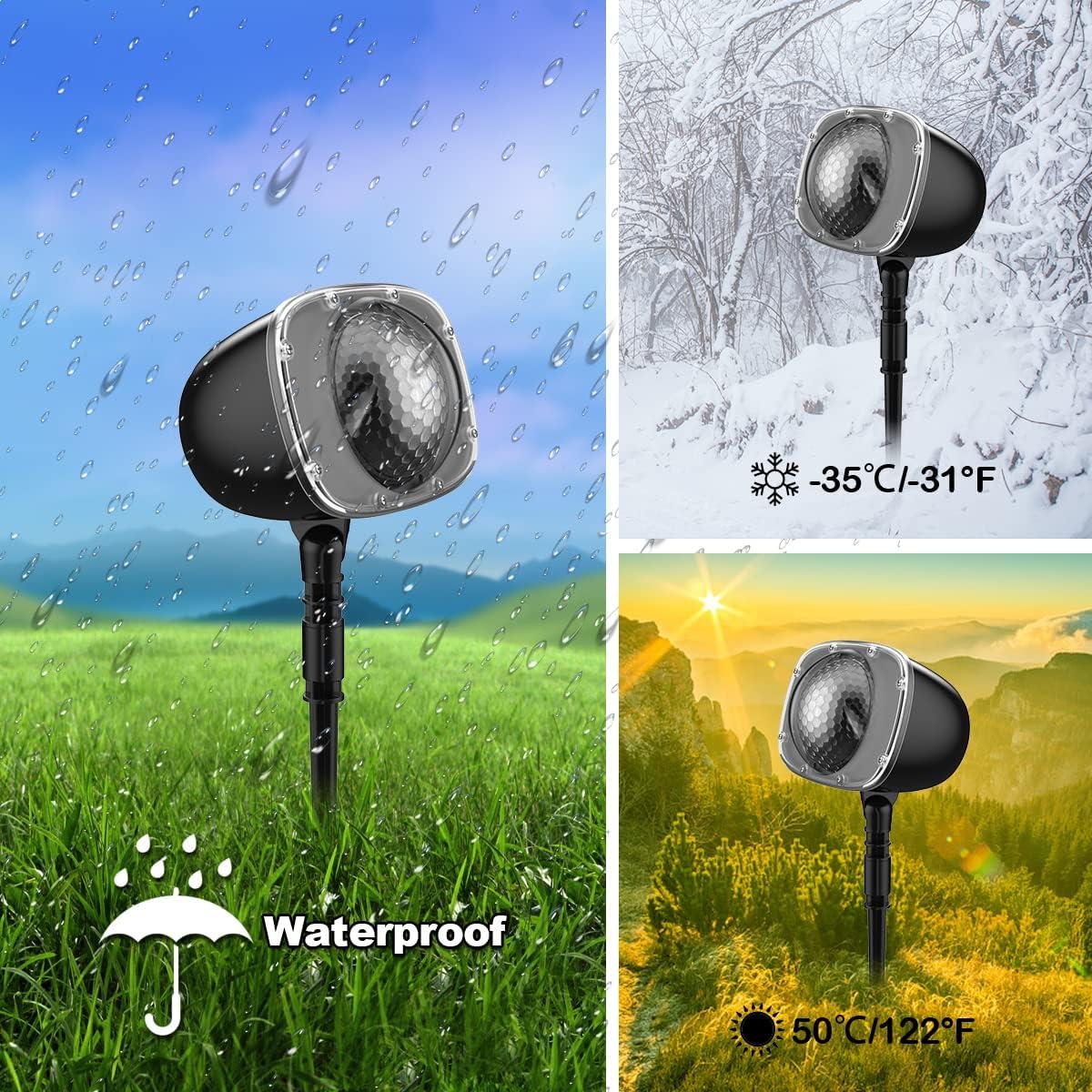 Proyector de Nieve Navideña Syslux con Control Remoto 9W