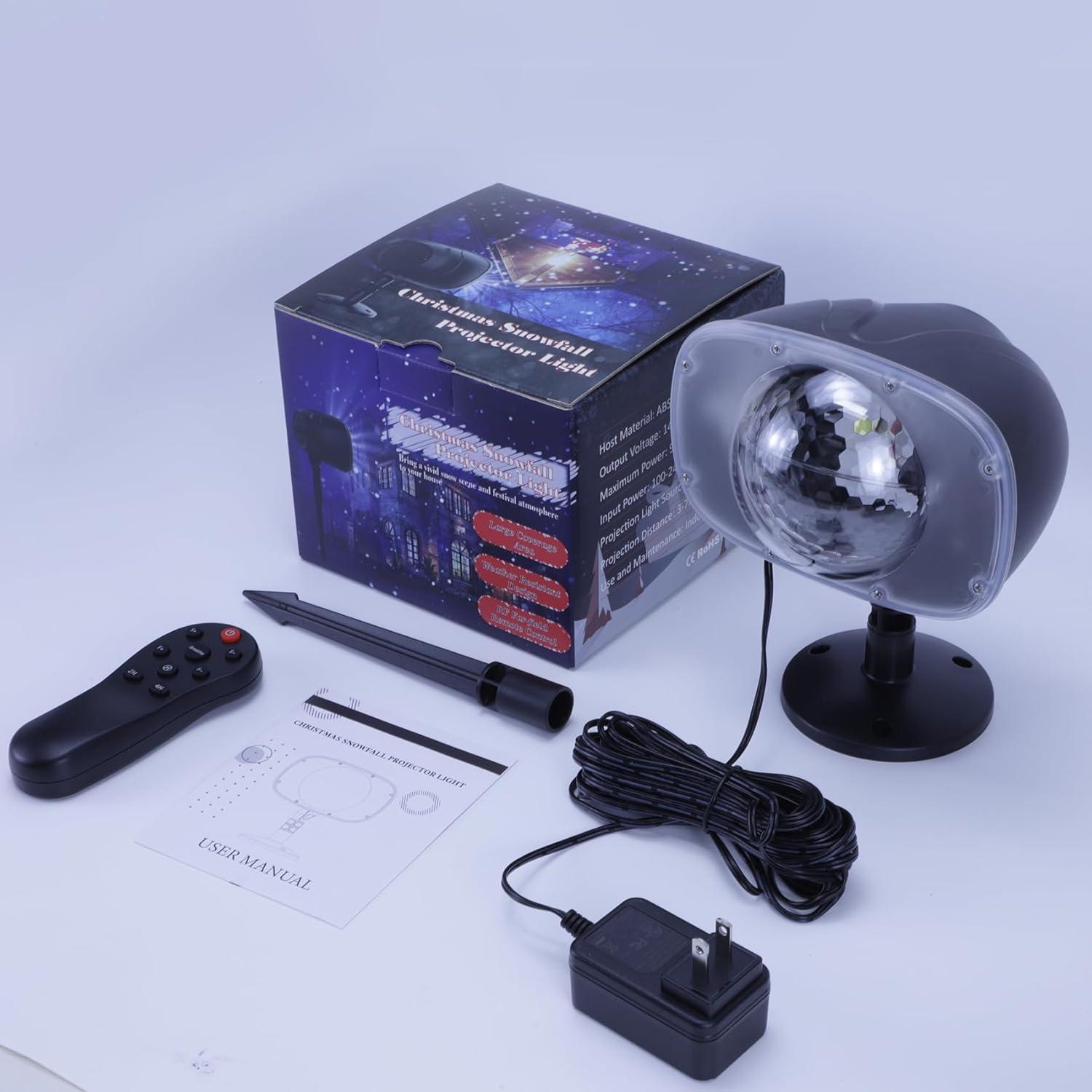 Proyector de Nieve Navideña Syslux con Control Remoto 9W