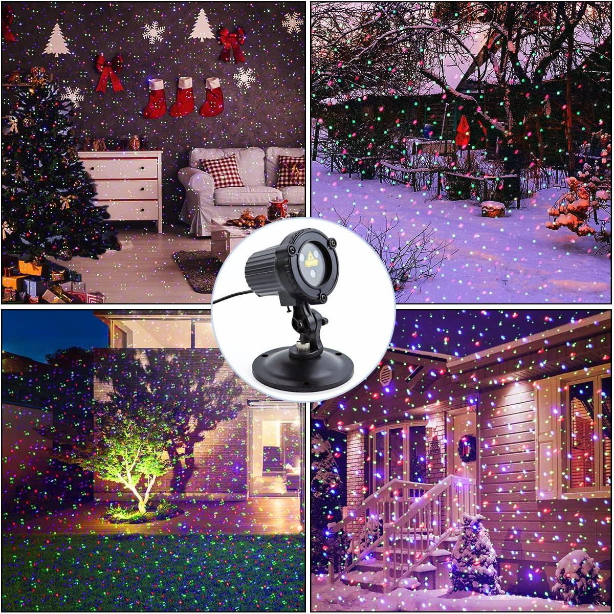 Proyector de Luces Láser Navidad SHENZHEN MOD01RG RGB 3 Colores