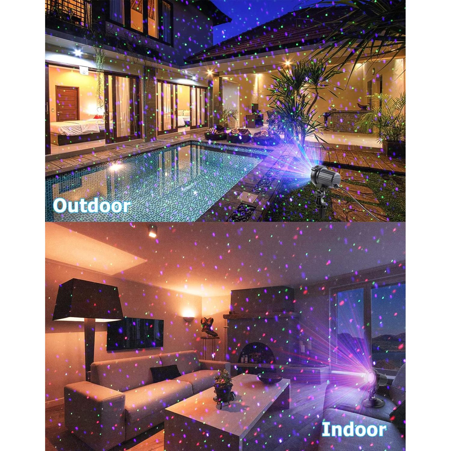 Proyector de Luces Láser Navidad SHENZHEN MOD01RG RGB 3 Colores