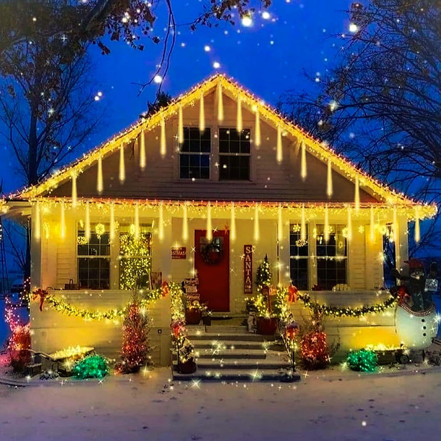 Luces de Lluvia de Meteoros Roytong 10 Tubos 360 LED 30 cm