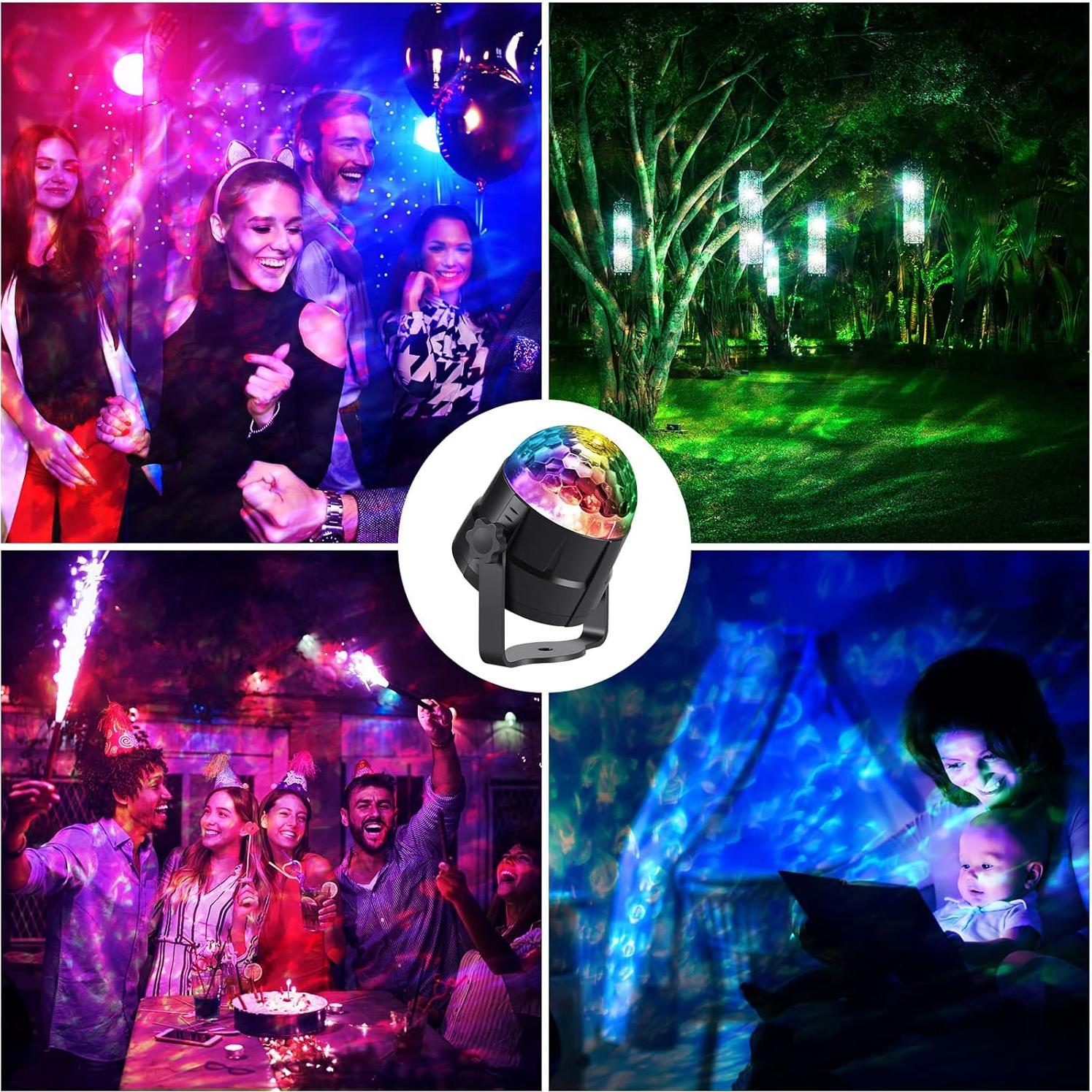 Proyector de Luz de Agua Ocean Wave Preboun 15 Colores LED