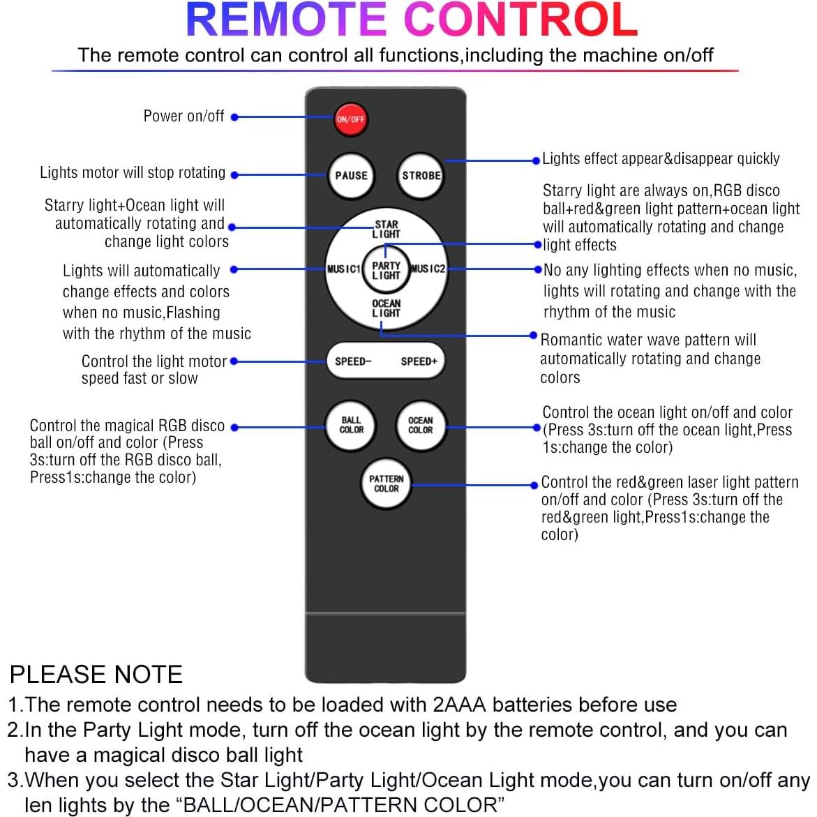 Bola de Disco Luz Estroboscópica DJ Control Remoto 20cm