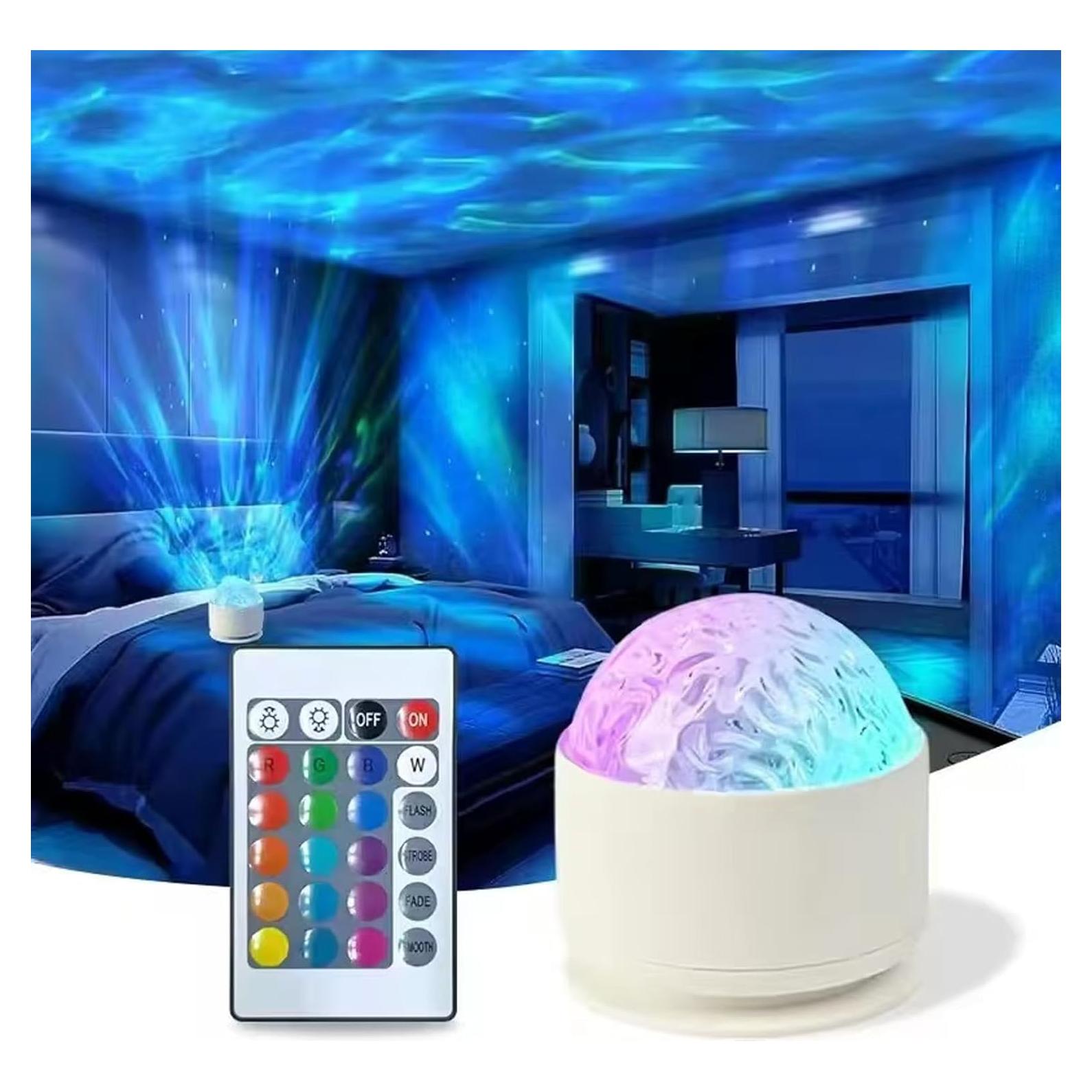 Proyector de Luz Nocturna Aurora Neioaas 16 Colores USB