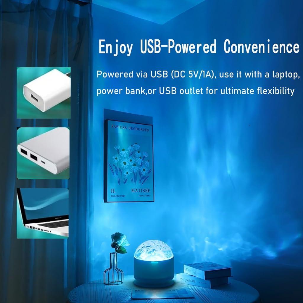 Proyector de Luz Nocturna Aurora Neioaas 16 Colores USB