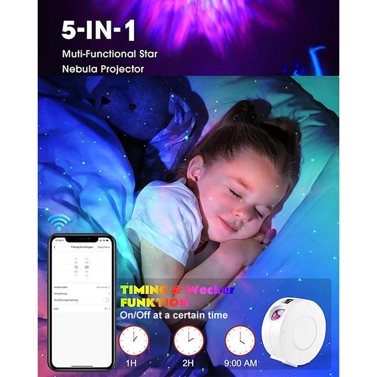 Proyector de Estrellas Galaxia SHENZHEN SK24 Control APP