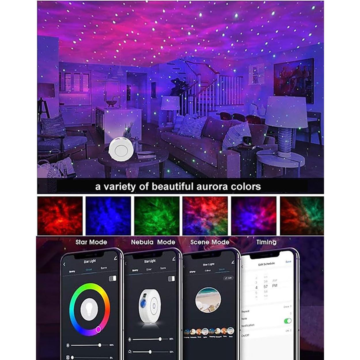 Proyector de Estrellas Galaxia SHENZHEN SK24 Control APP