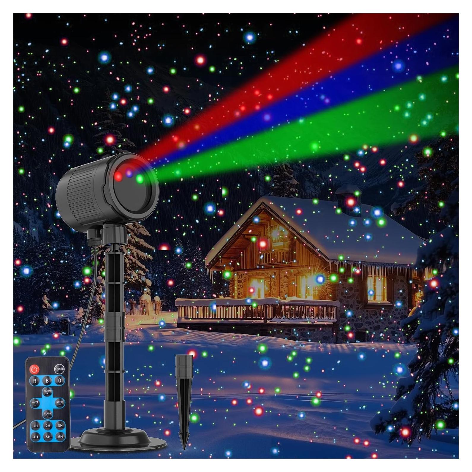 Proyector de Luces de Navidad RGB con Control Remoto - 2024-Xmas