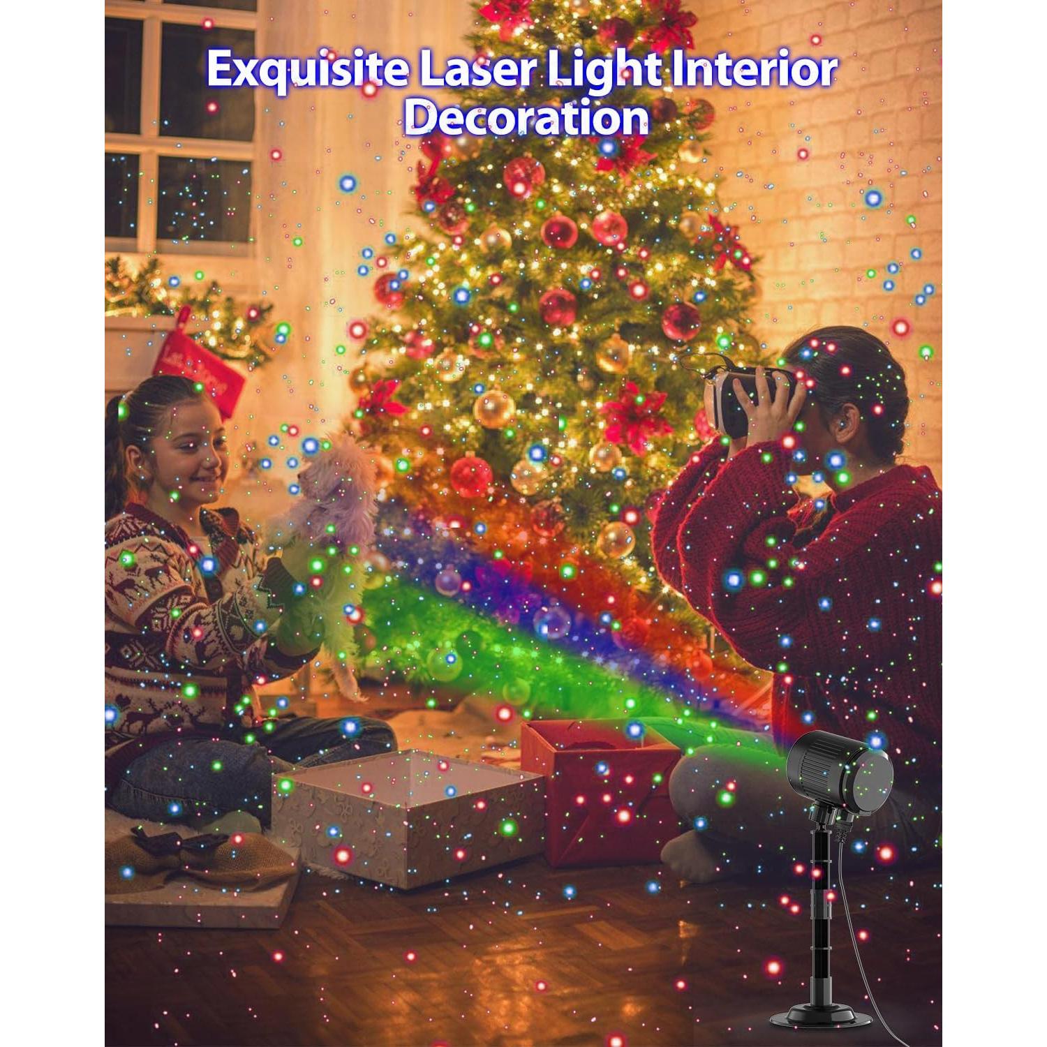 Proyector de Luces de Navidad RGB con Control Remoto - 2024-Xmas