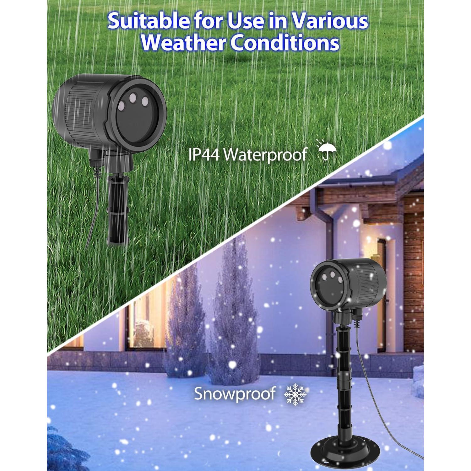 Proyector de Luces de Navidad RGB con Control Remoto - 2024-Xmas