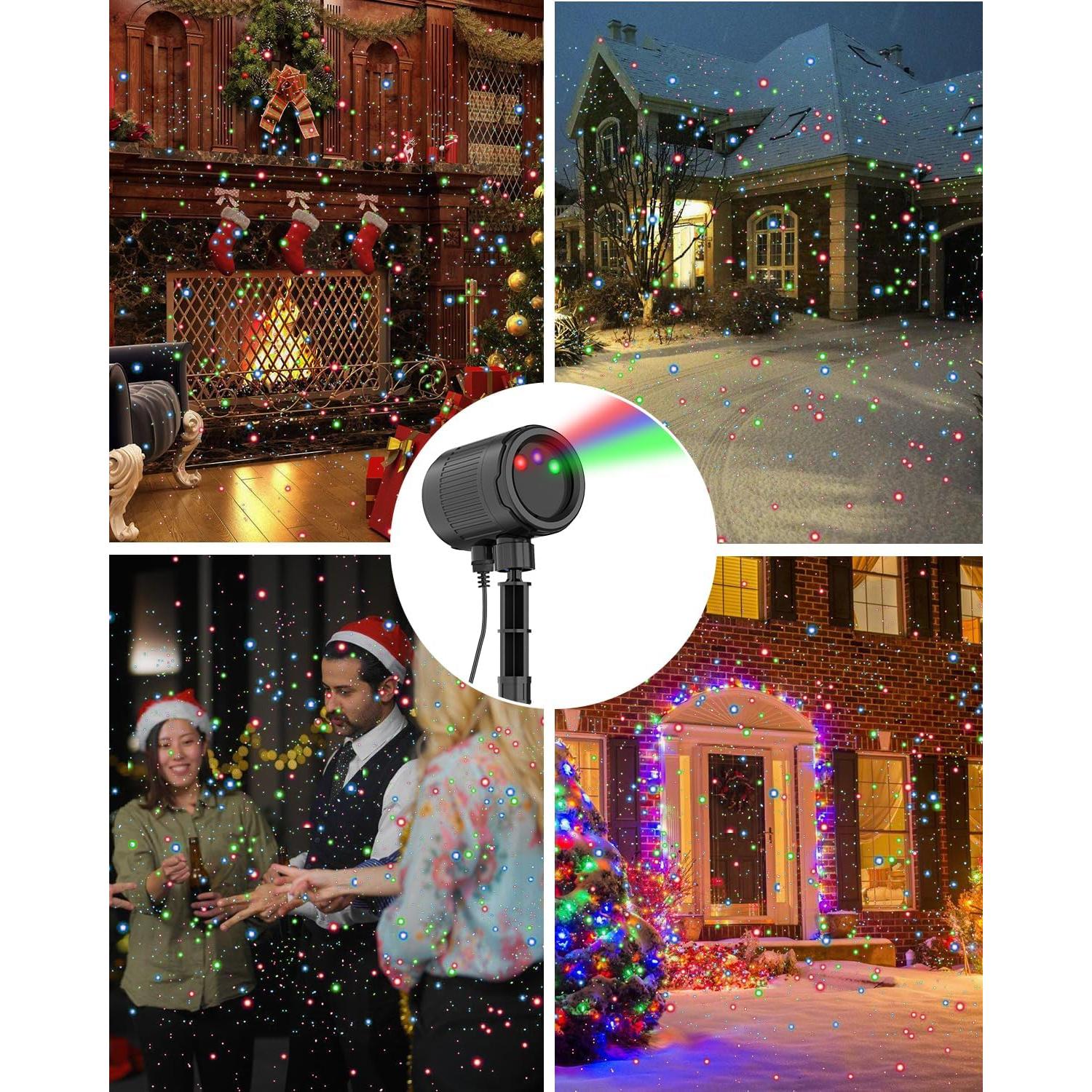 Proyector de Luces de Navidad RGB con Control Remoto - 2024-Xmas