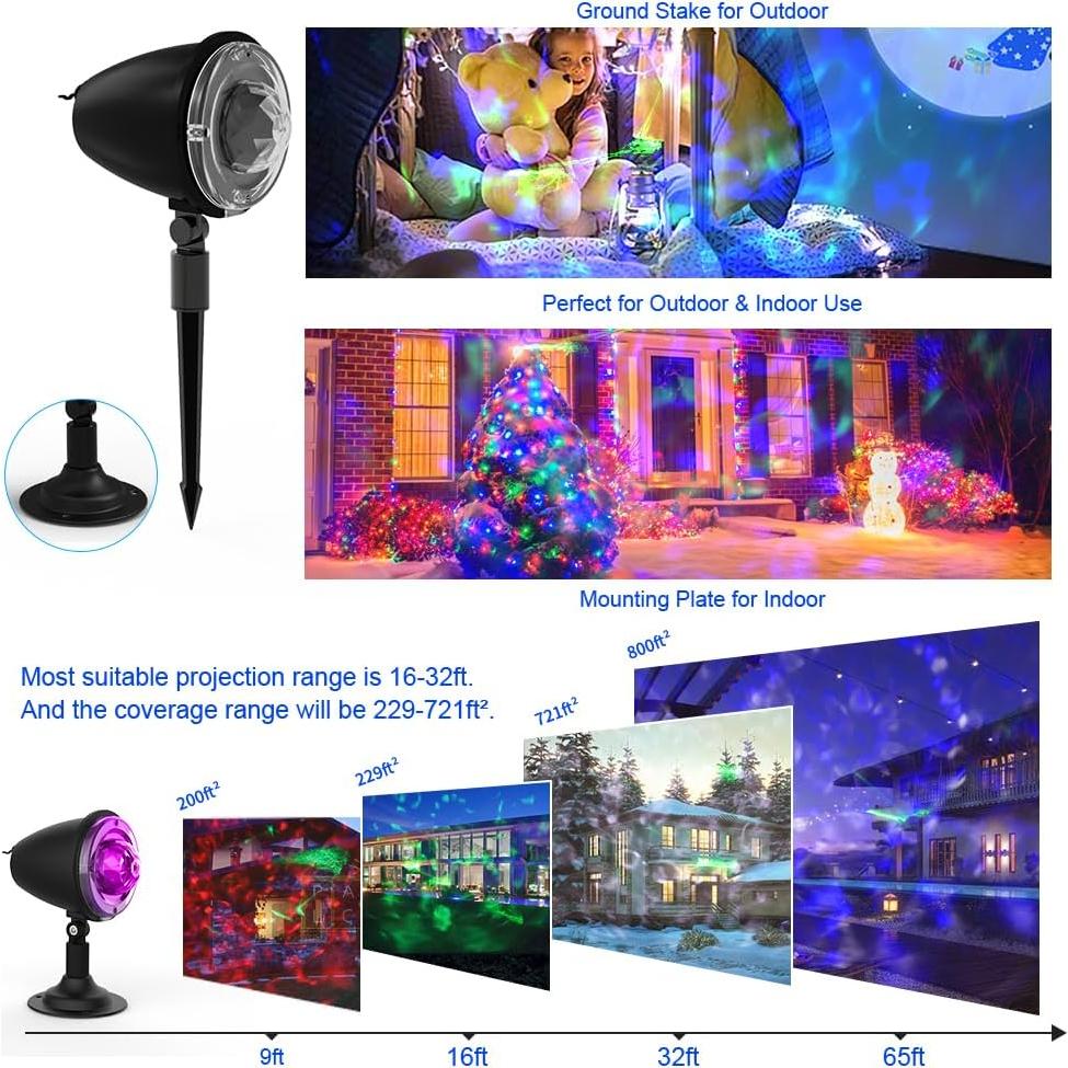 Proyector de Luces LED Sunbox BL-DP-BJG para Jardín 60 m²