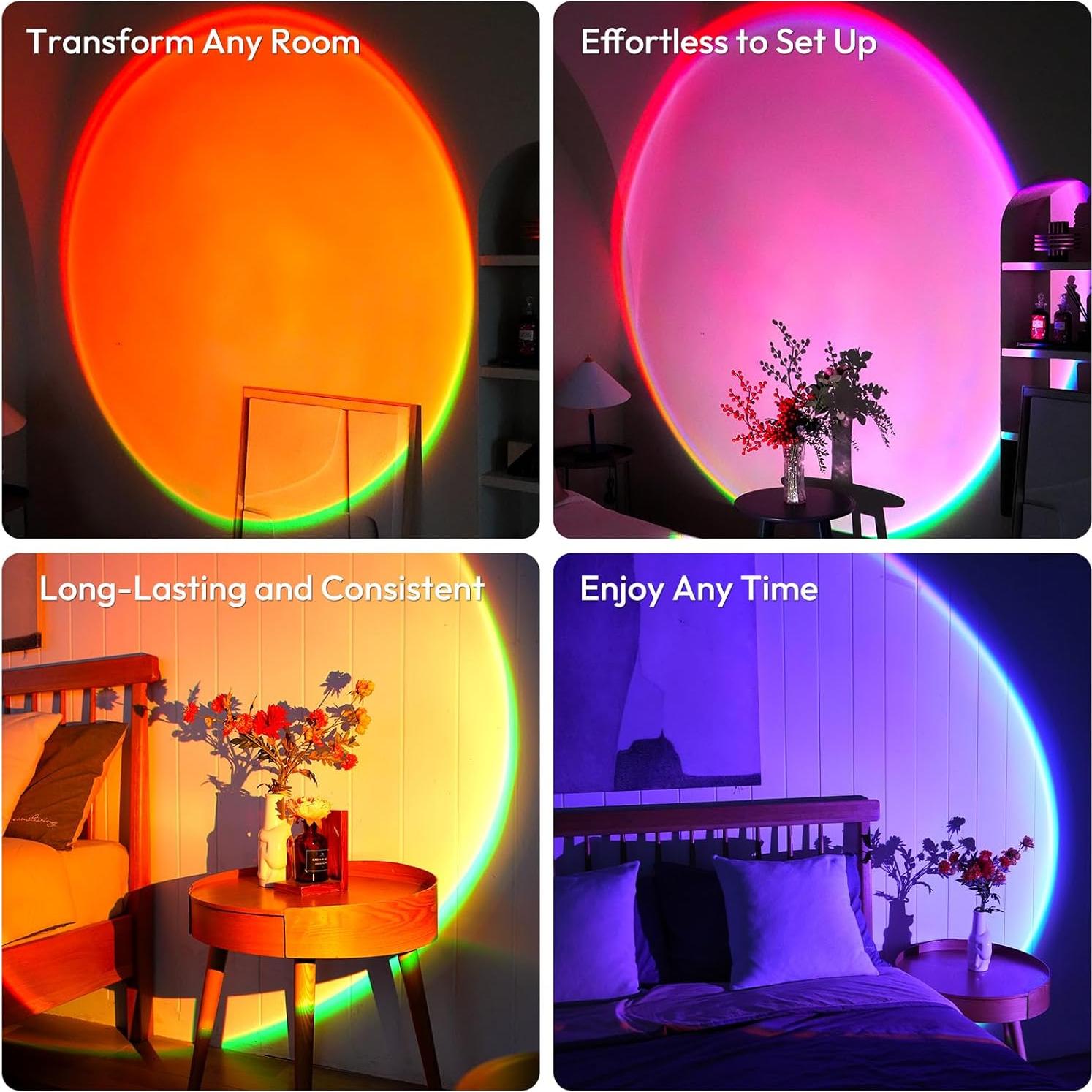 Proyector de Luz de Atardecer Molemyn RS12 - 21 Colores LED