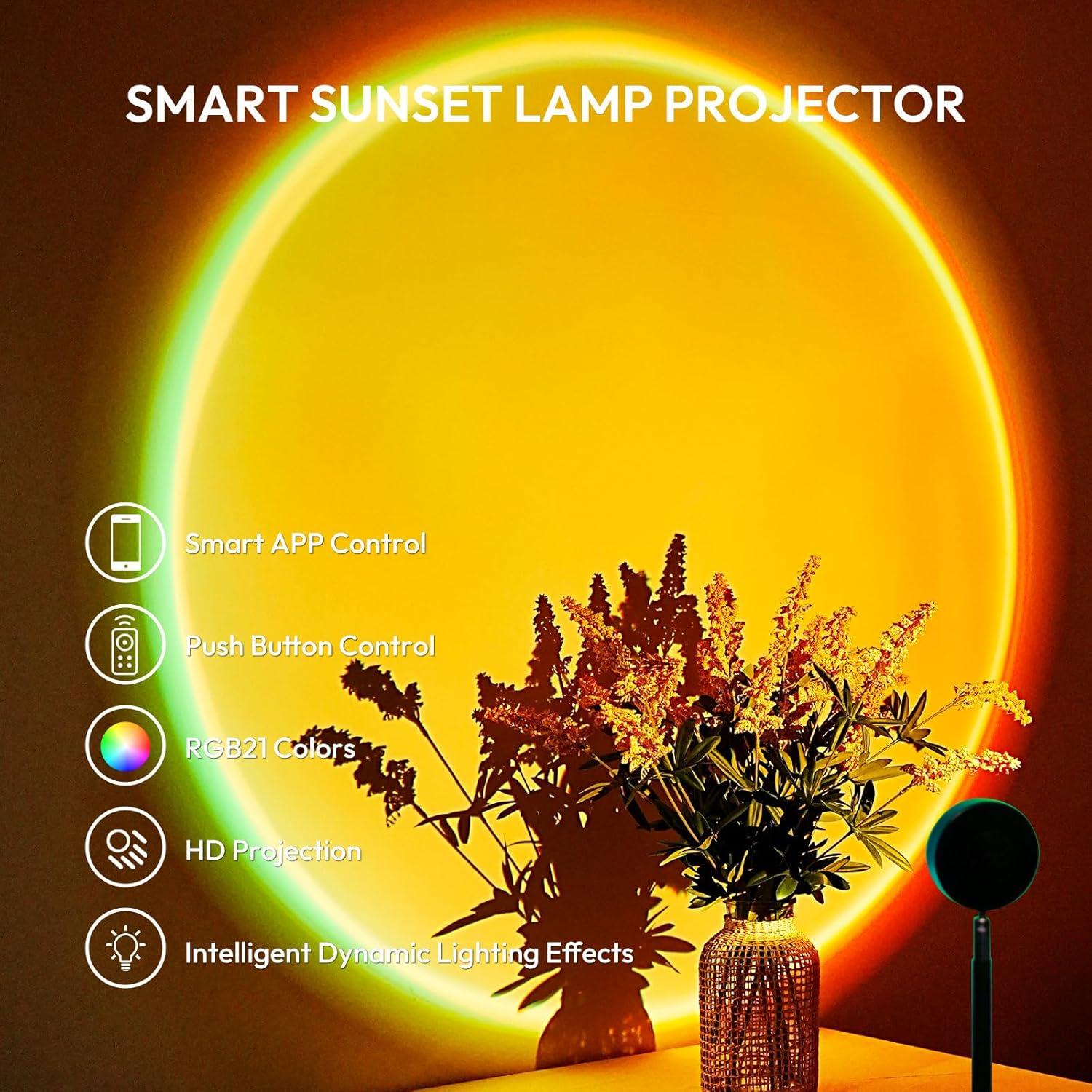 Proyector de Luz de Atardecer Molemyn RS12 - 21 Colores LED