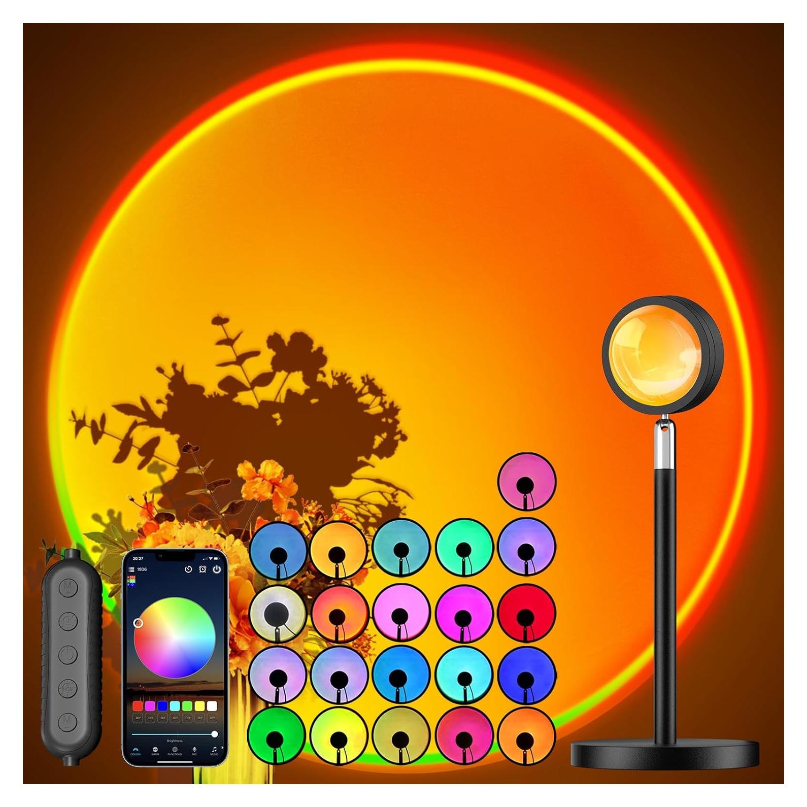 Proyector de Lámpara de Atardecer Madoury Multicolor 10cm