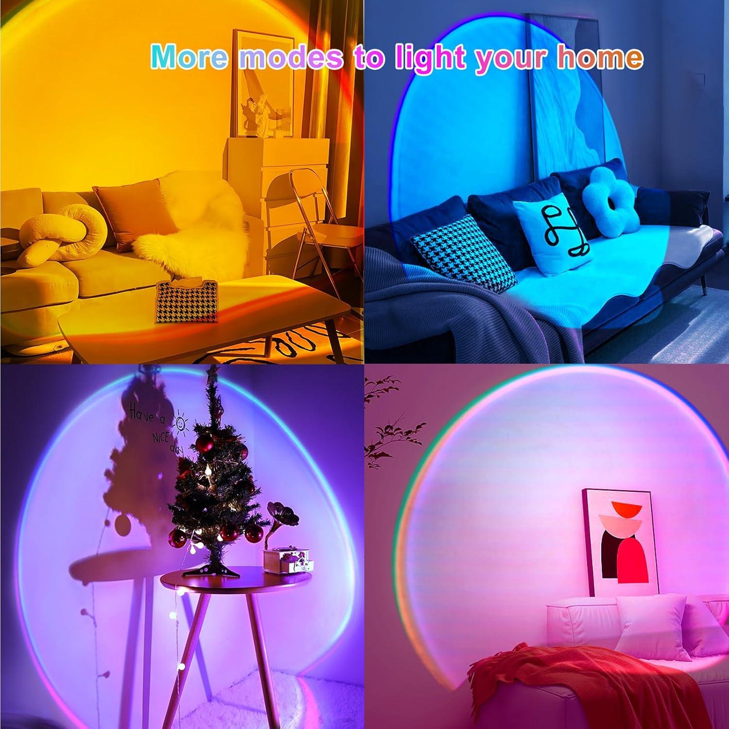 Proyector de Lámpara de Atardecer Madoury Multicolor 10cm