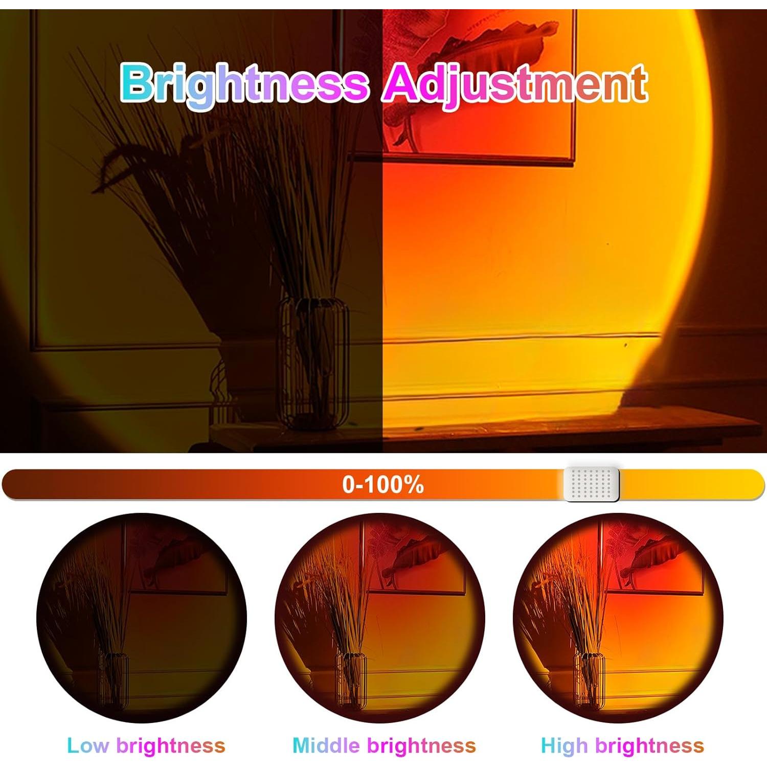 Proyector de Lámpara de Atardecer Madoury Multicolor 10cm