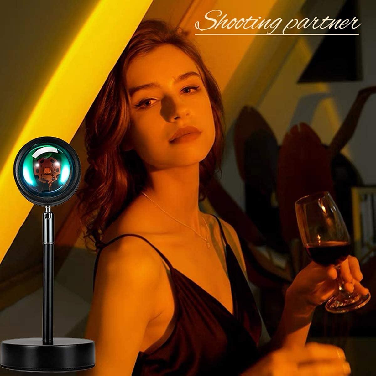 Lámpara de Proyección LED Balkwan Rojo Atardecer 10x10 cm