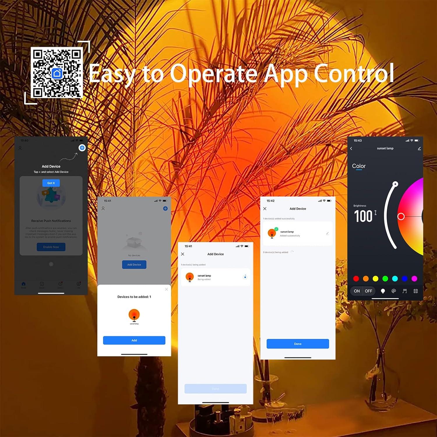 Proyector de Lámpara de Atardecer Spacenight 6W USB Control Remoto