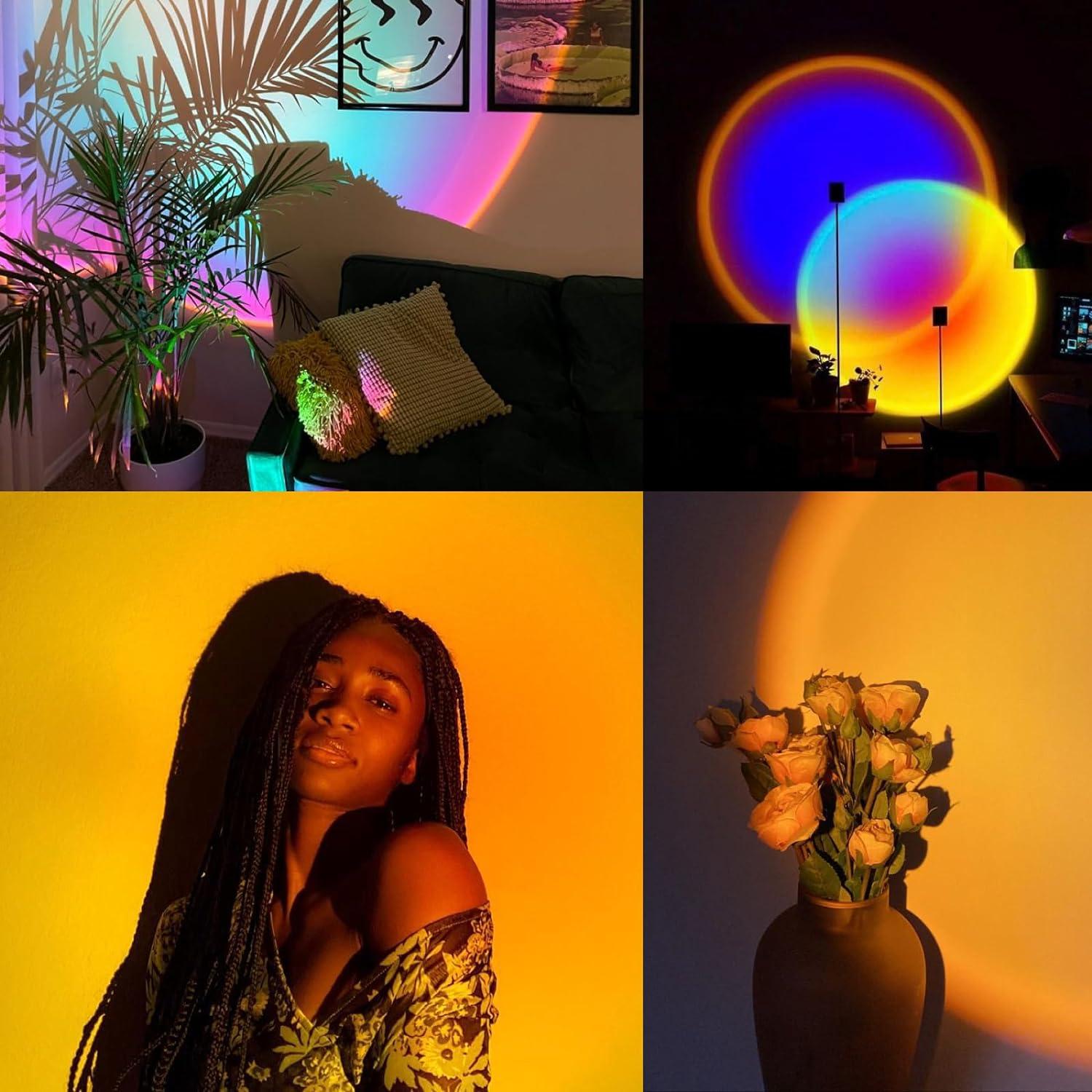 Proyector de Lámpara de Atardecer Spacenight 6W USB Control Remoto